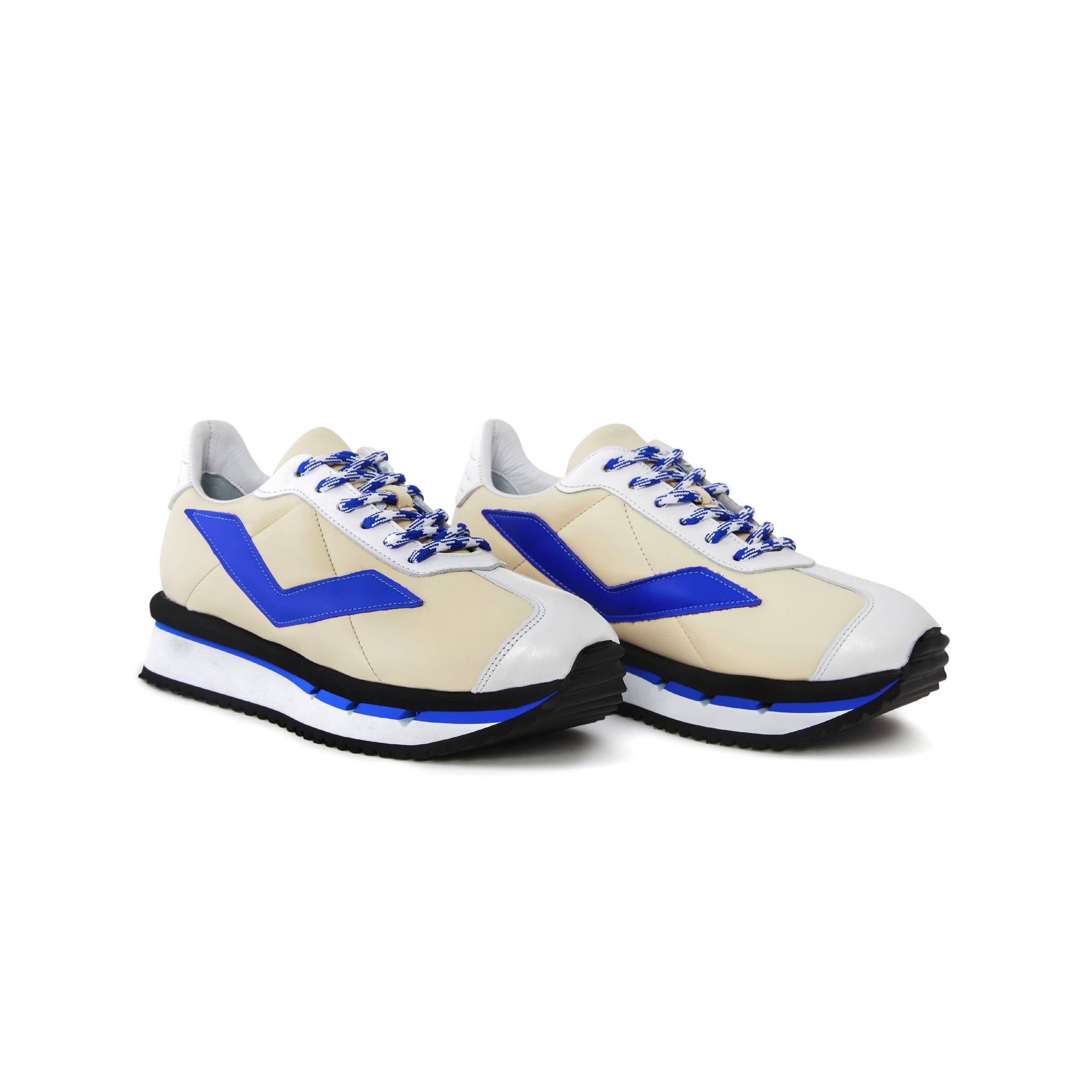 Women's Calf Leather Handmade Sneakers W5006 9