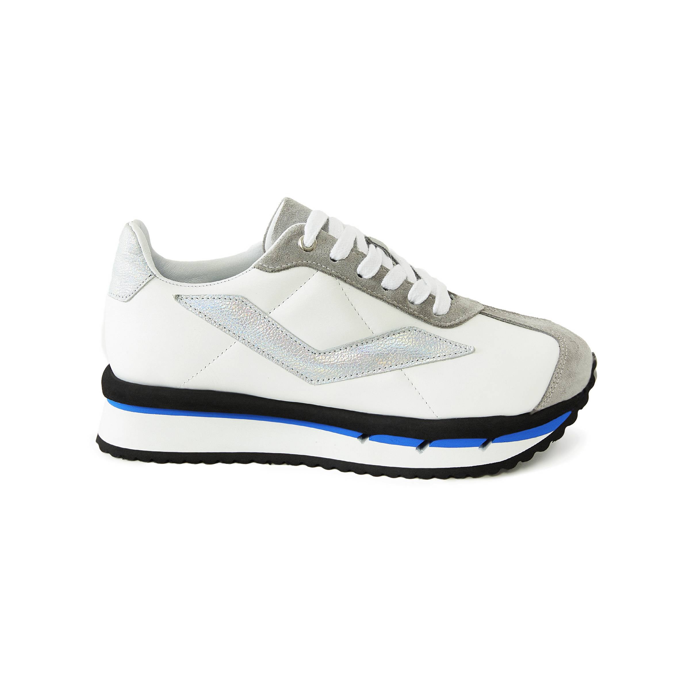 Women's Calf Leather Handmade Sneakers W5006 1