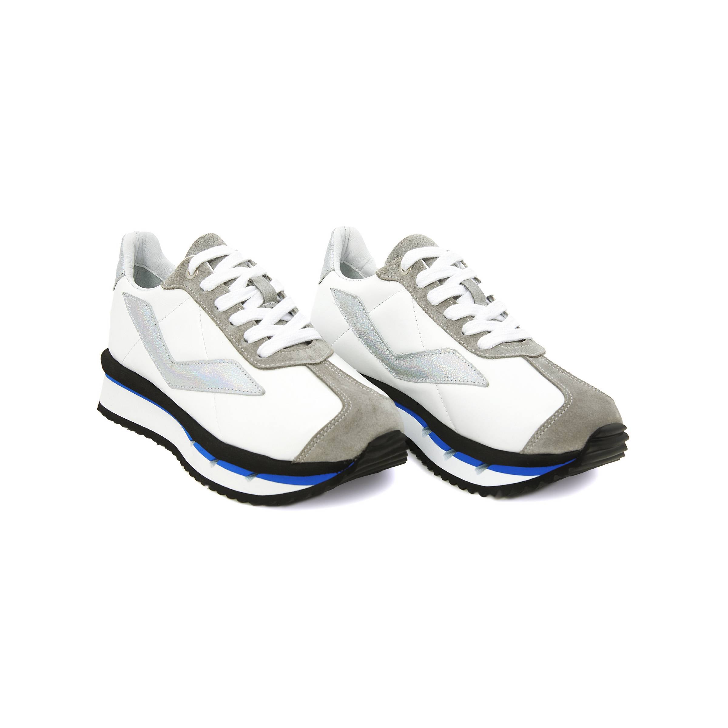Women's Calf Leather Handmade Sneakers W5006 2