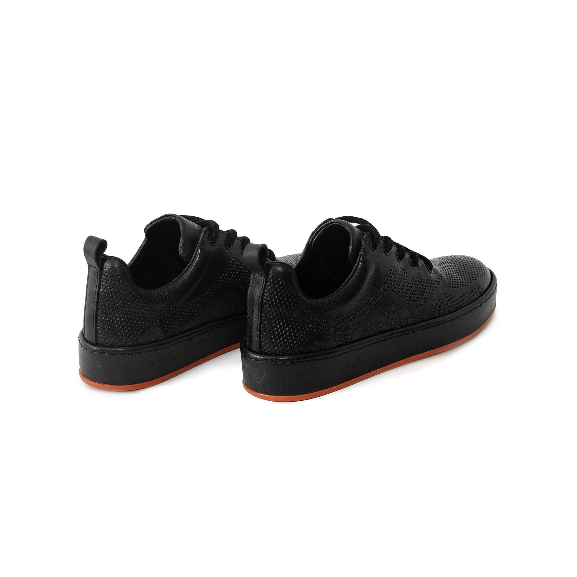 Women's Calf Leather Handmade Sneakers W5008 3