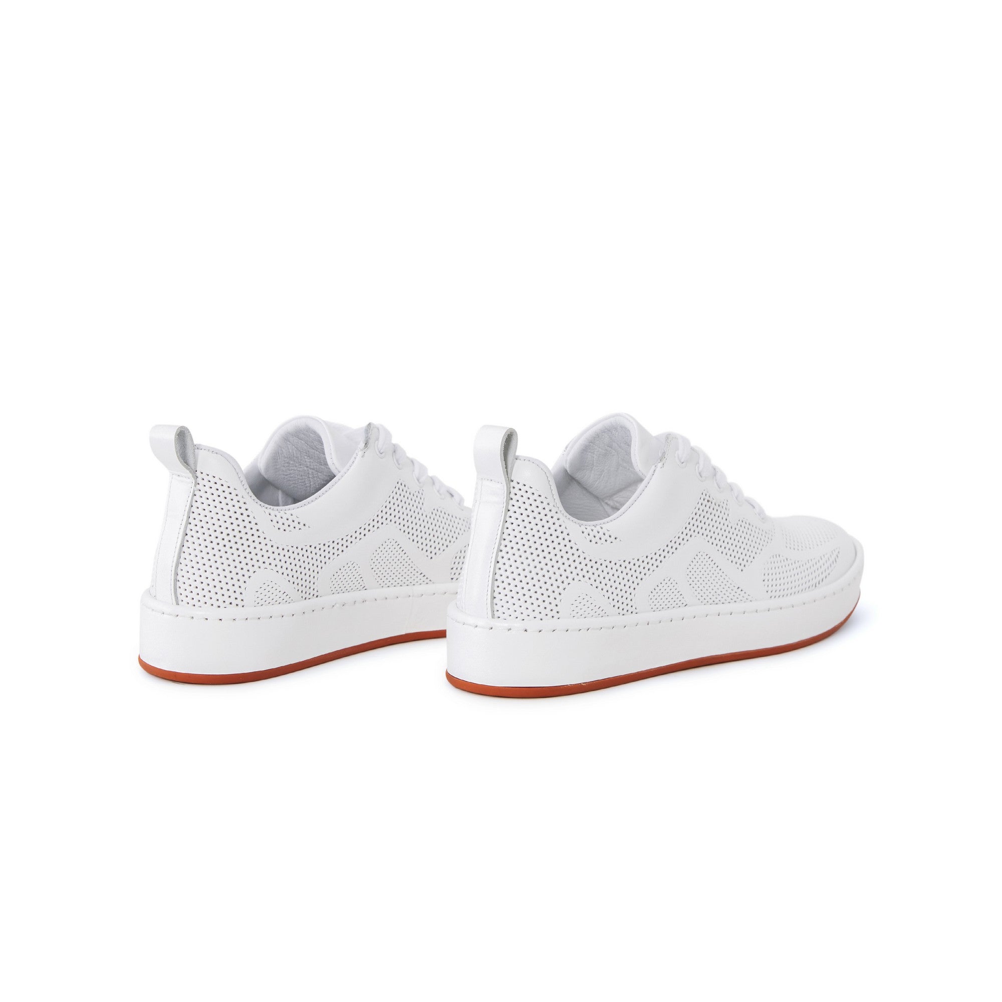 Women's Calf Leather Handmade Sneakers W5008 9