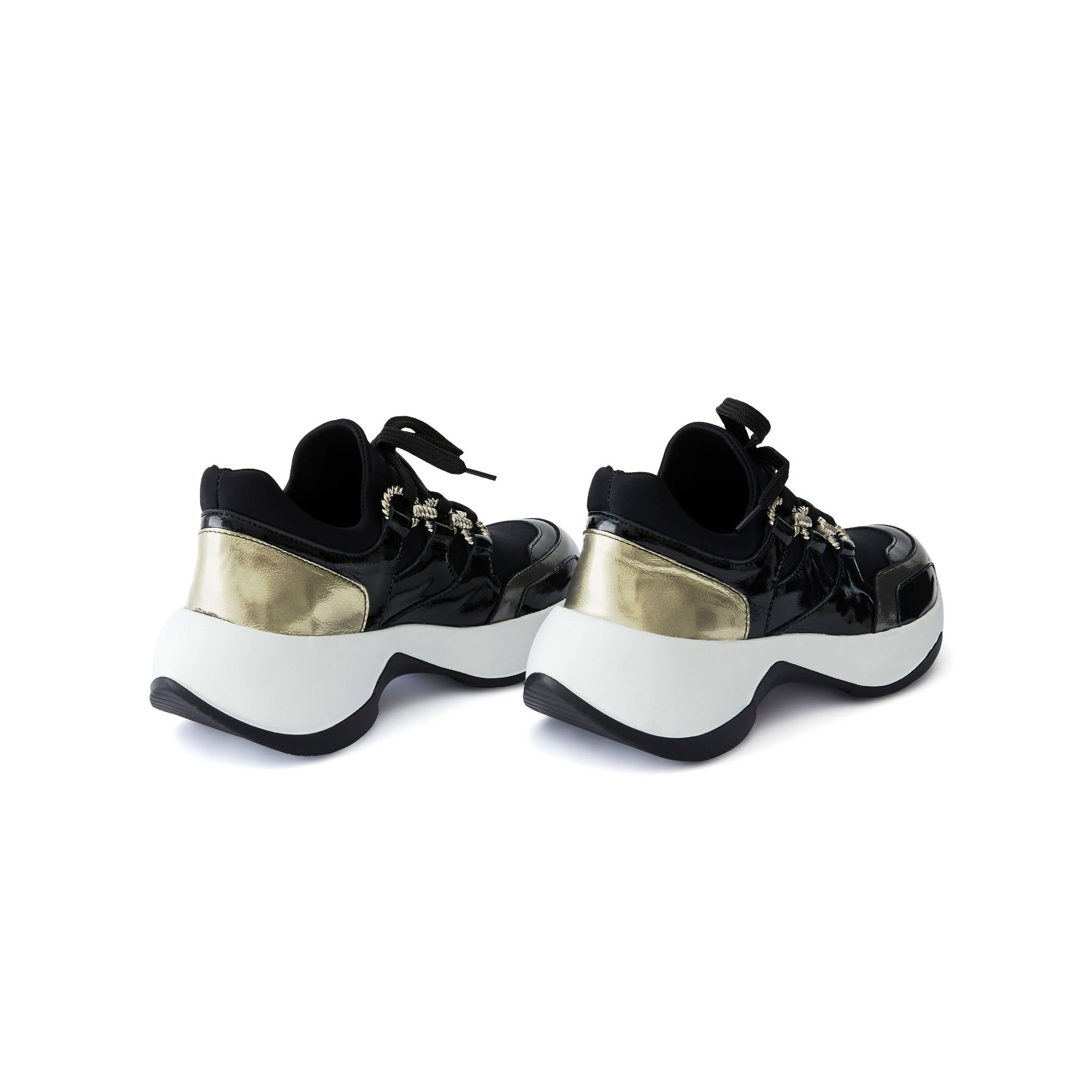 Women's Rugan Calf Leather Scuba Handmade Sneakers W5009 3