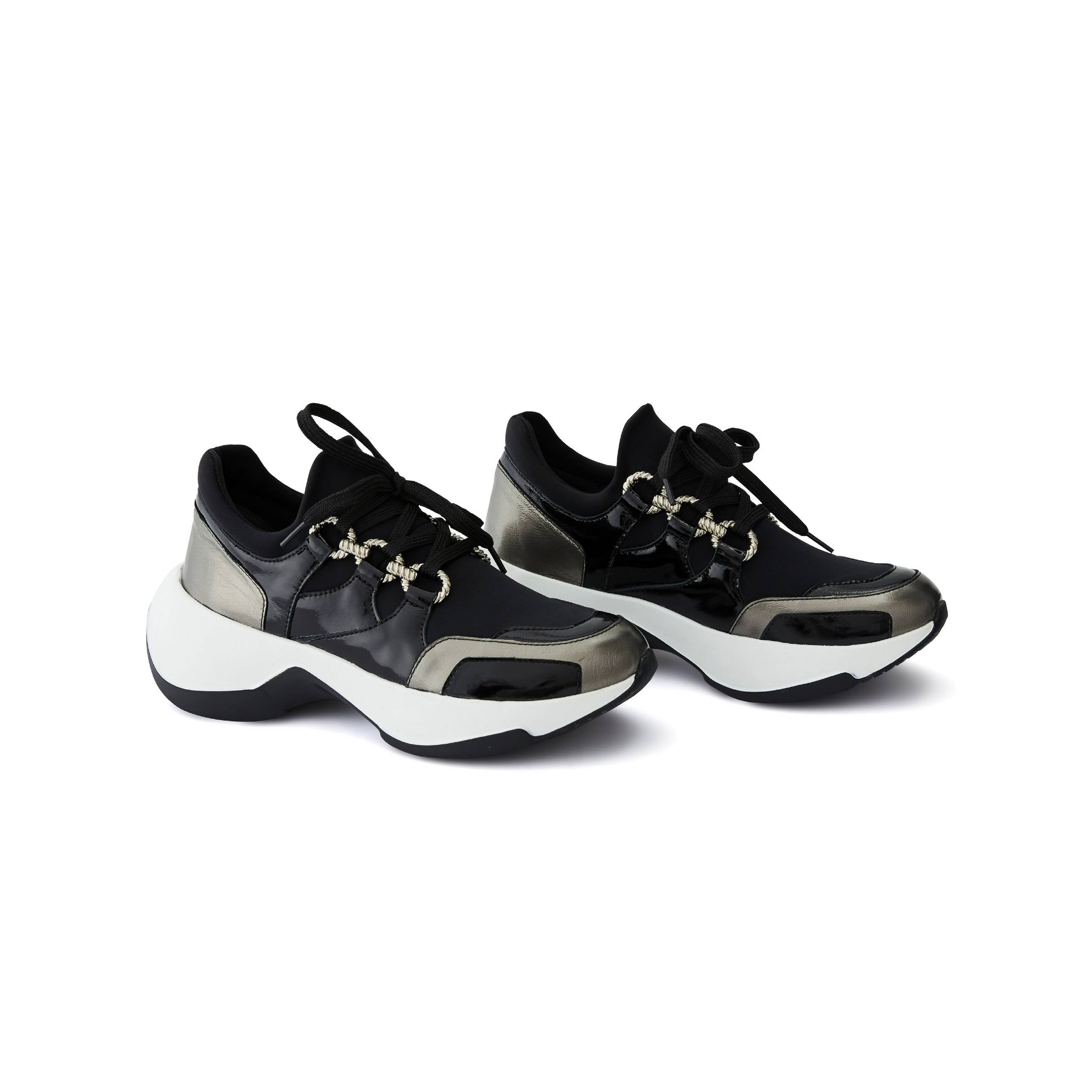 Women's Rugan Calf Leather Scuba Handmade Sneakers W5009 8