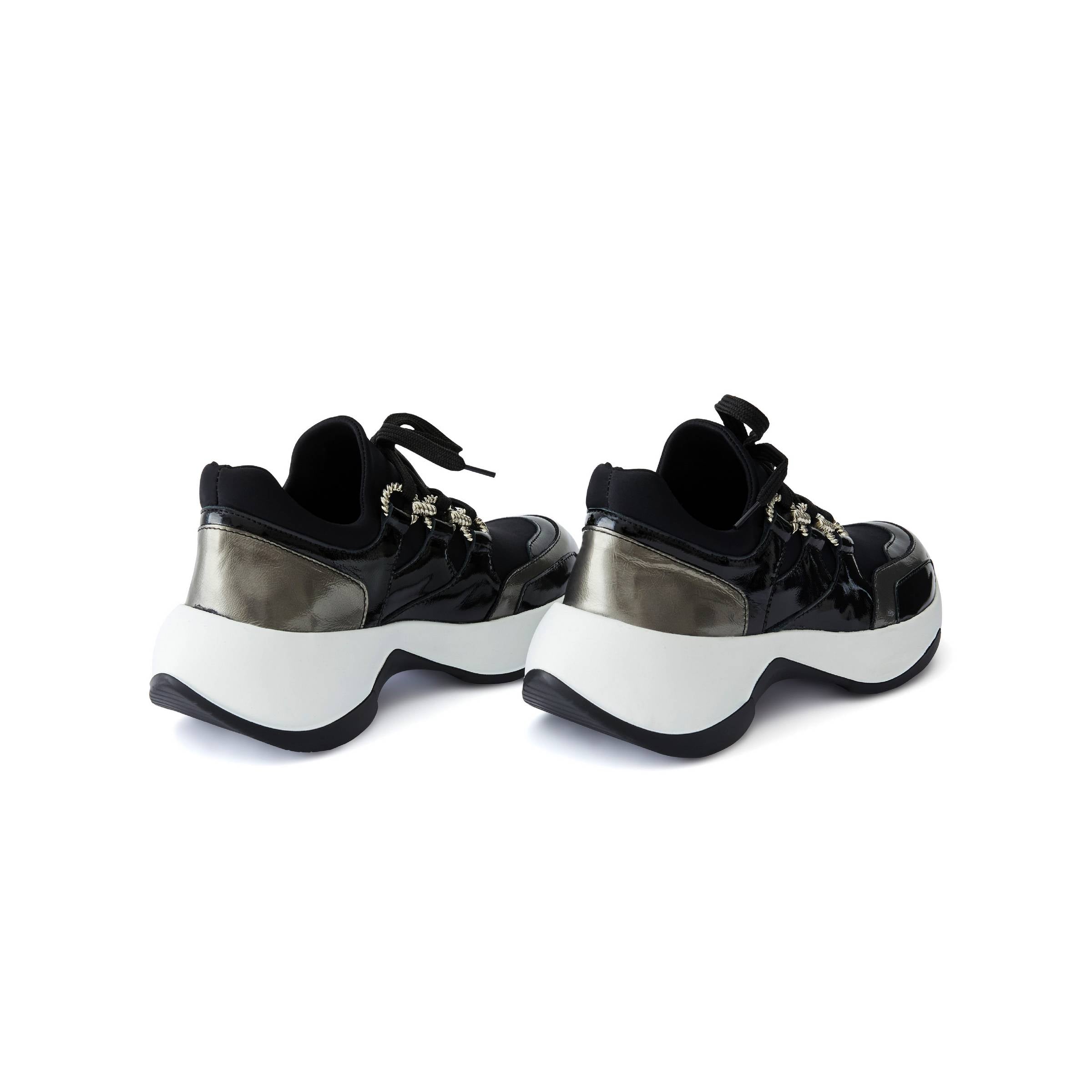 Women's Rugan Calf Leather Scuba Handmade Sneakers W5009 9