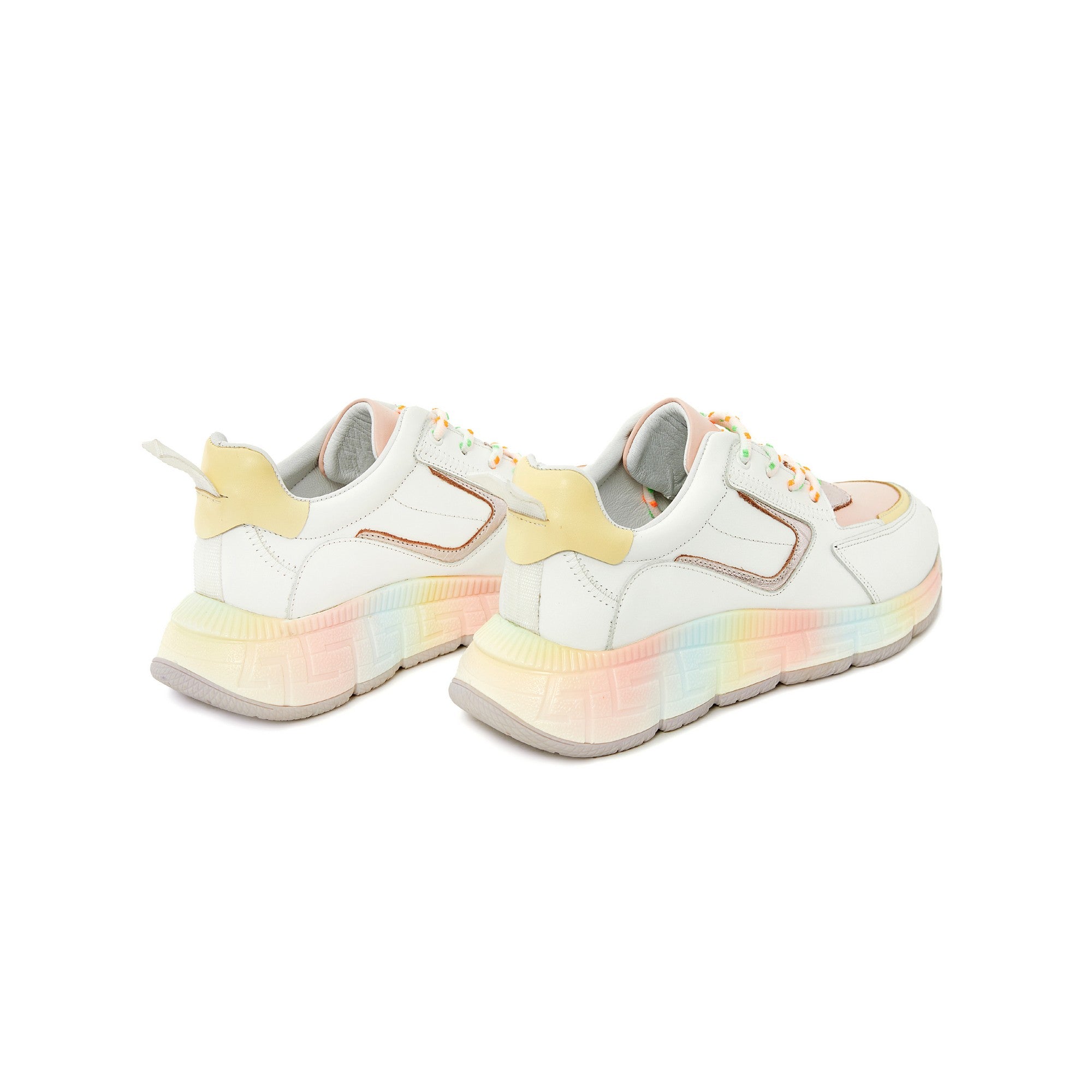 Women's Calf Leather Handmade Sneakers W5012 3