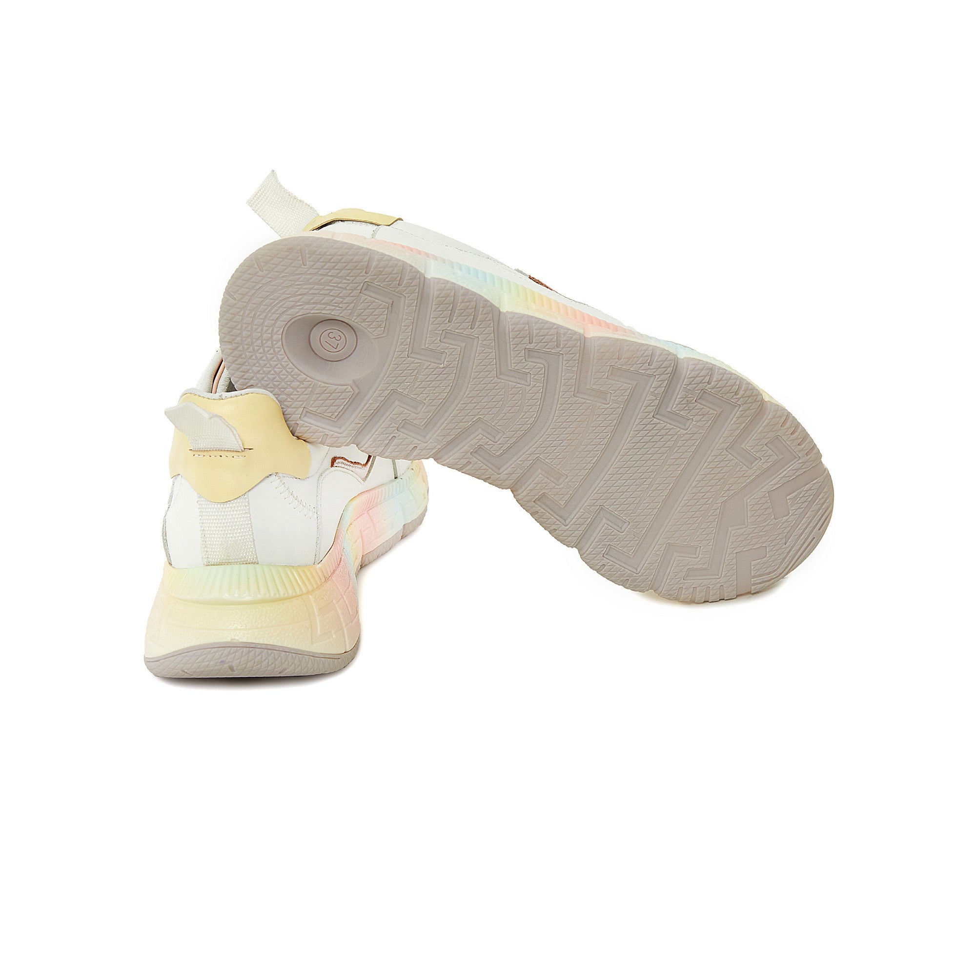 Women's Calf Leather Handmade Sneakers W5012 4