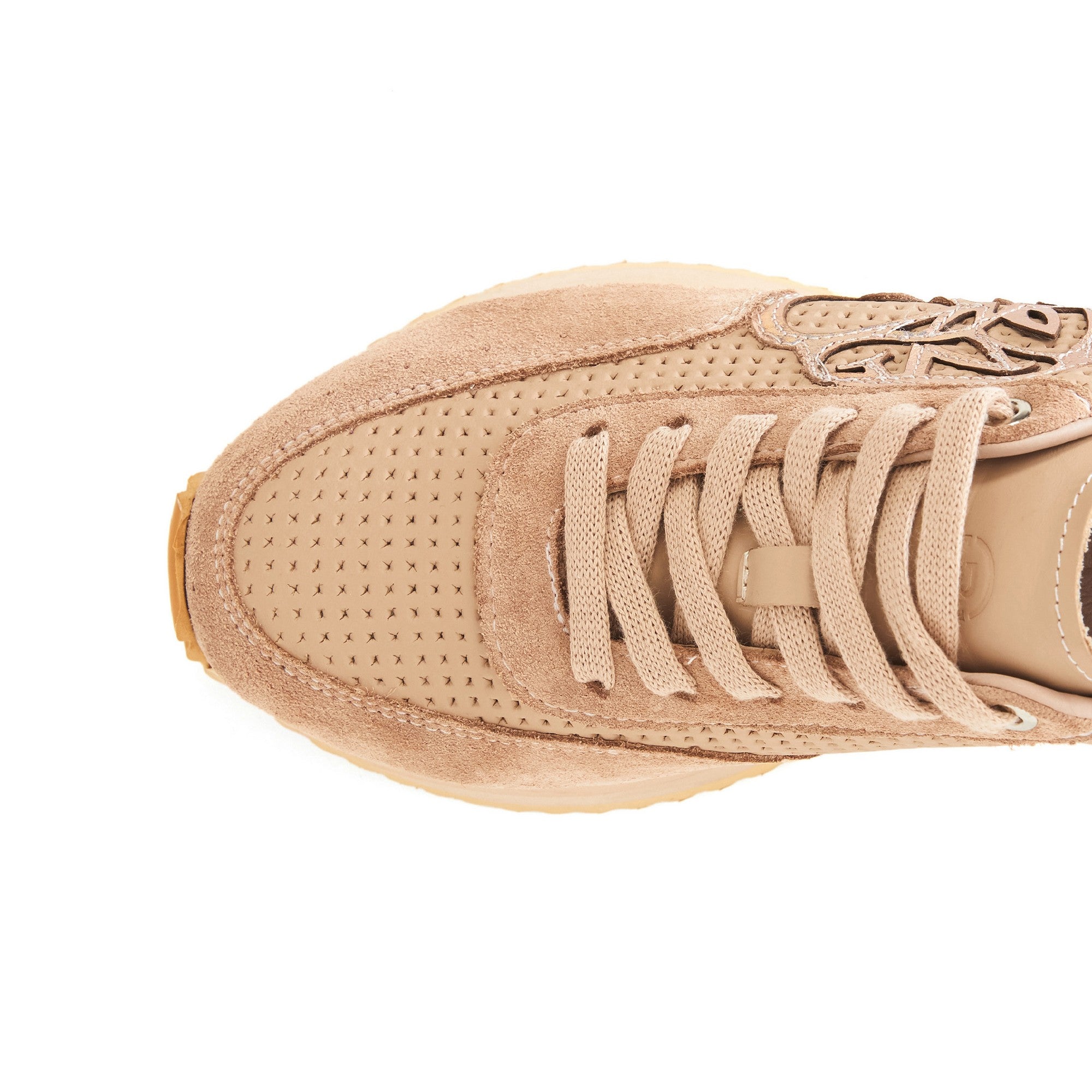 Women's Suede Calf Leather Handmade Sneakers W5013 6