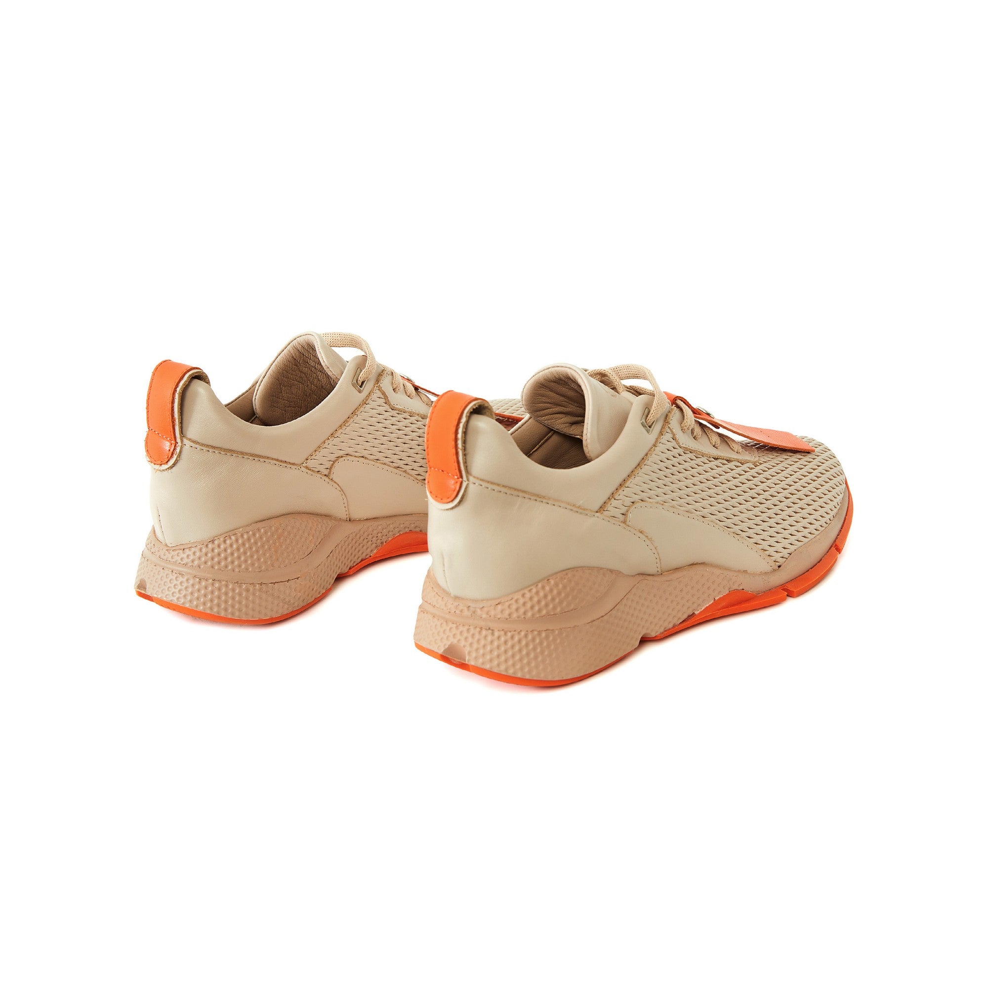 Women's Calf Leather Handmade Sneakers W5015 3