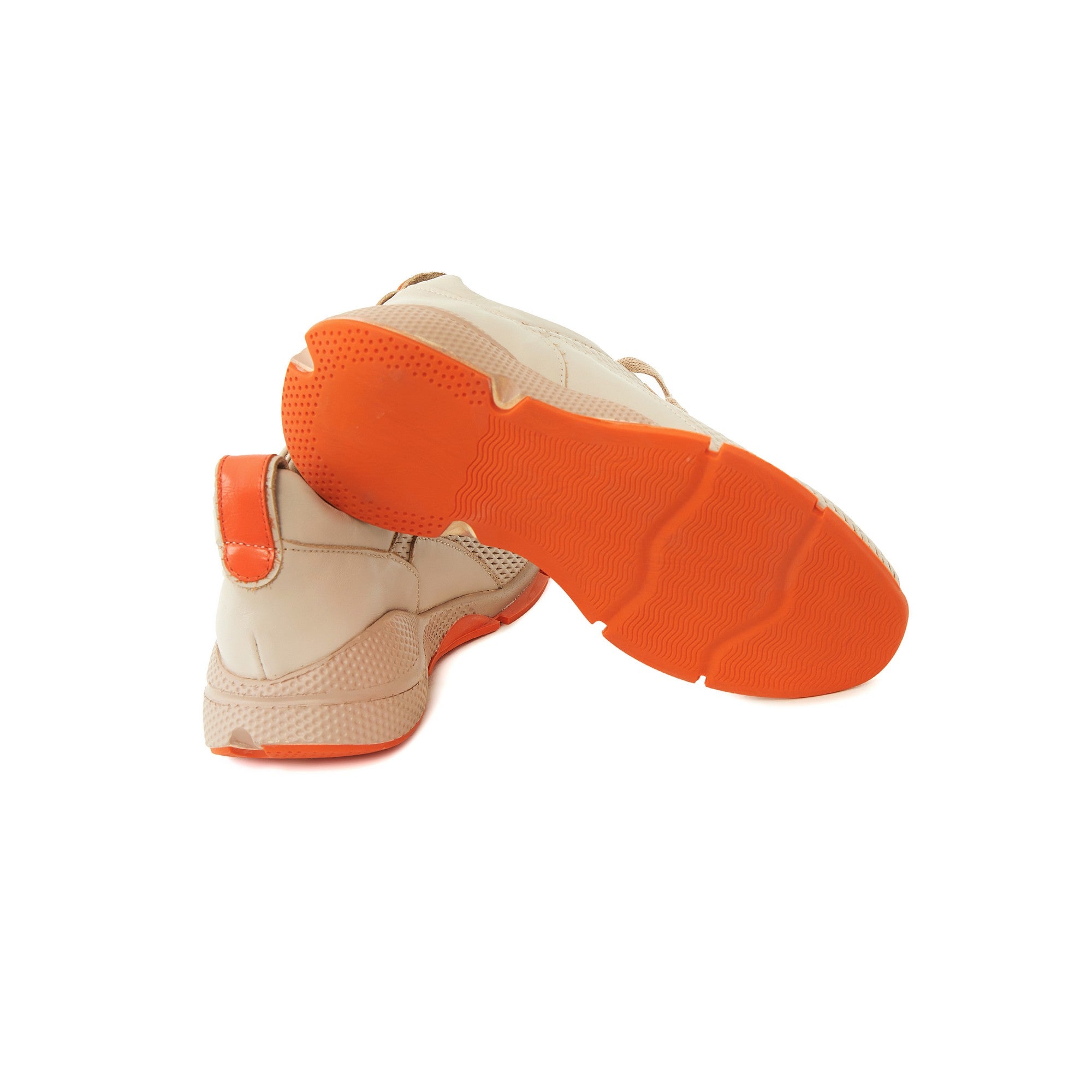 Women's Calf Leather Handmade Sneakers W5015 4