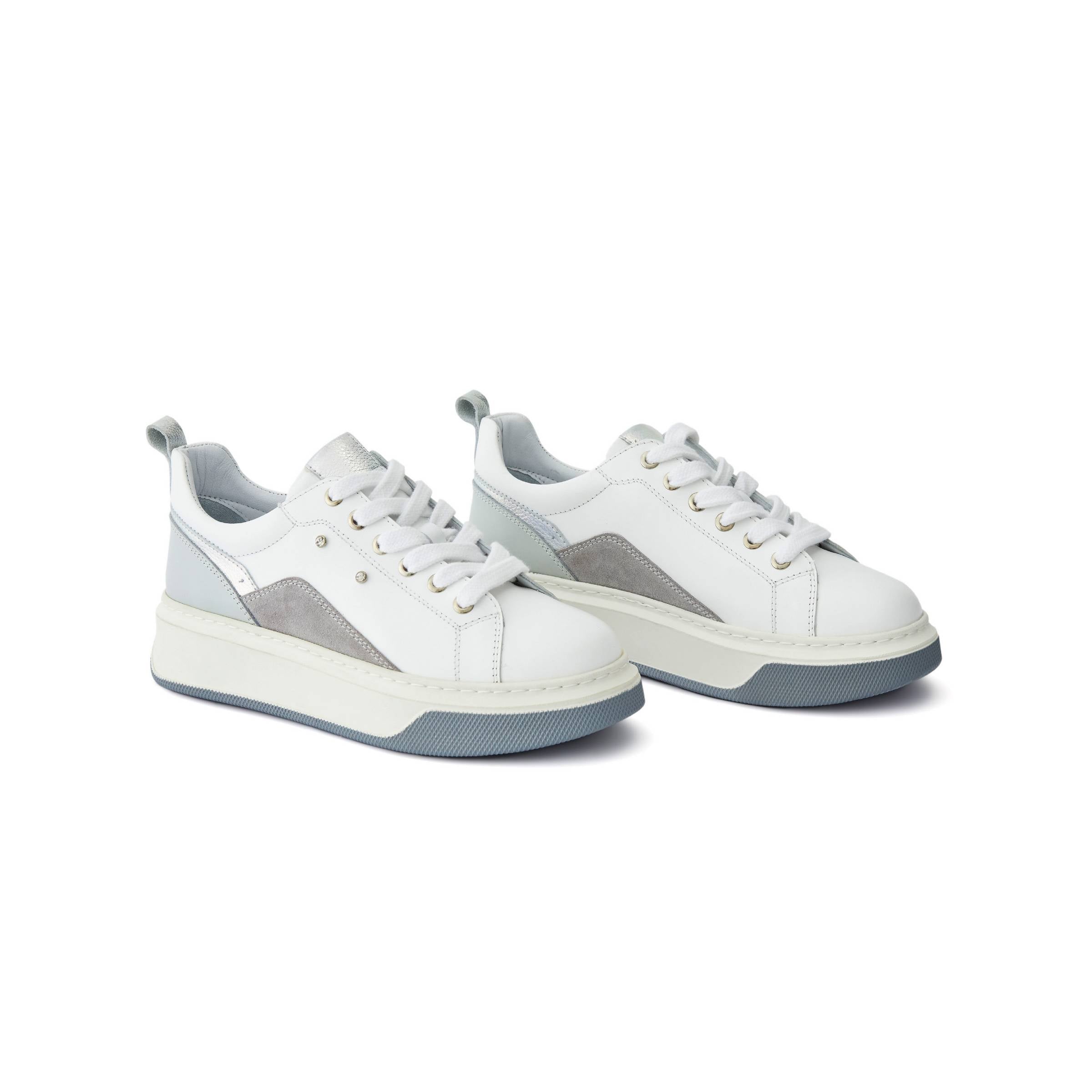 Women's Calf Leather Handmade Sneakers W5016 8