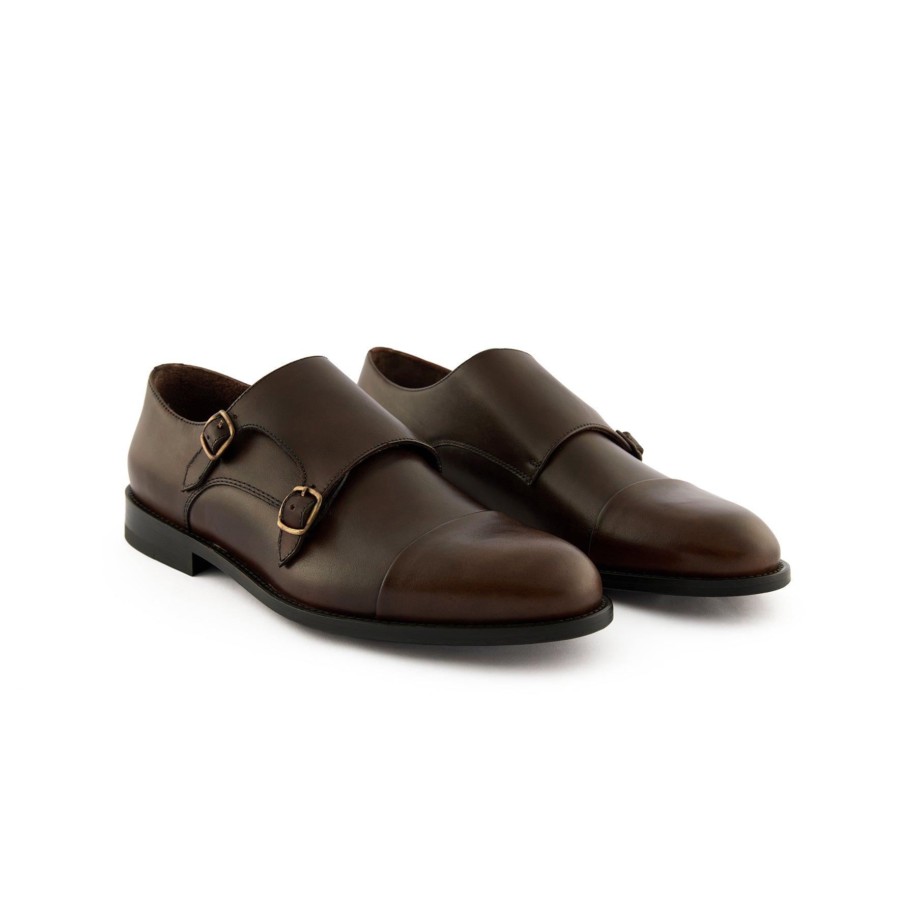 Men's Calf Leather Handmade Monk M7003