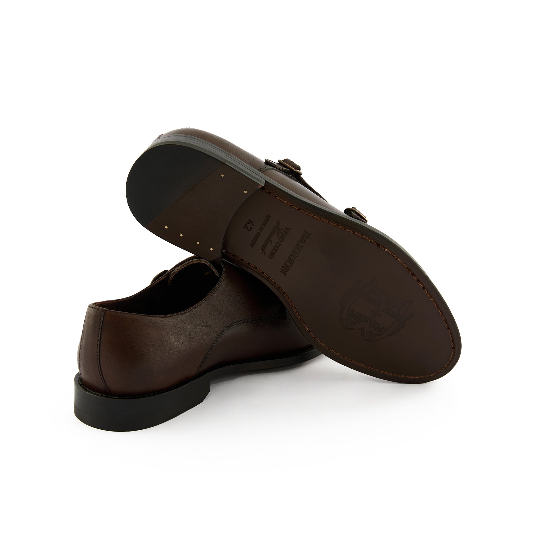 Men's Calf Leather Handmade Monk M7003