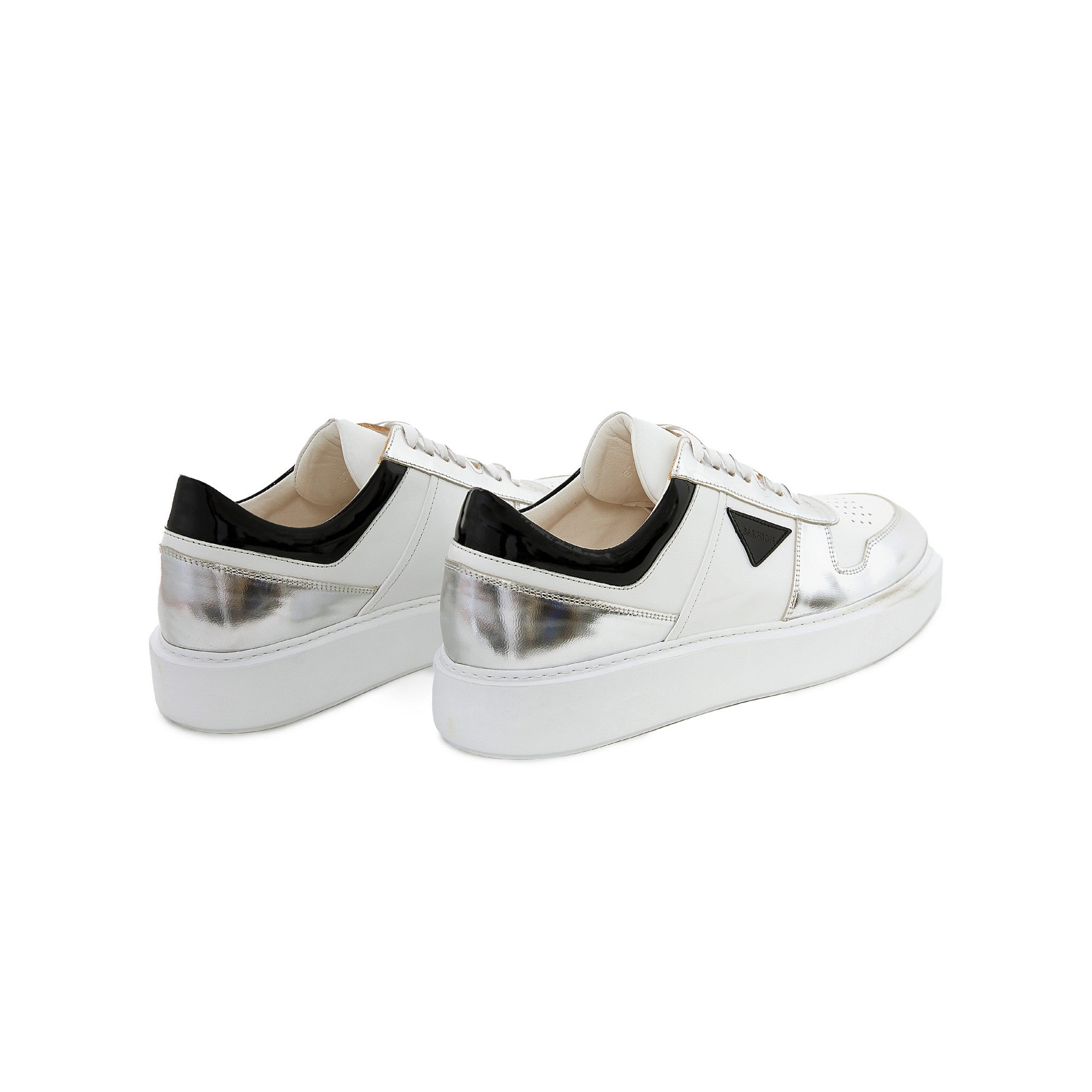 Men's Calf Leather Handmade Sneakers M8004 3