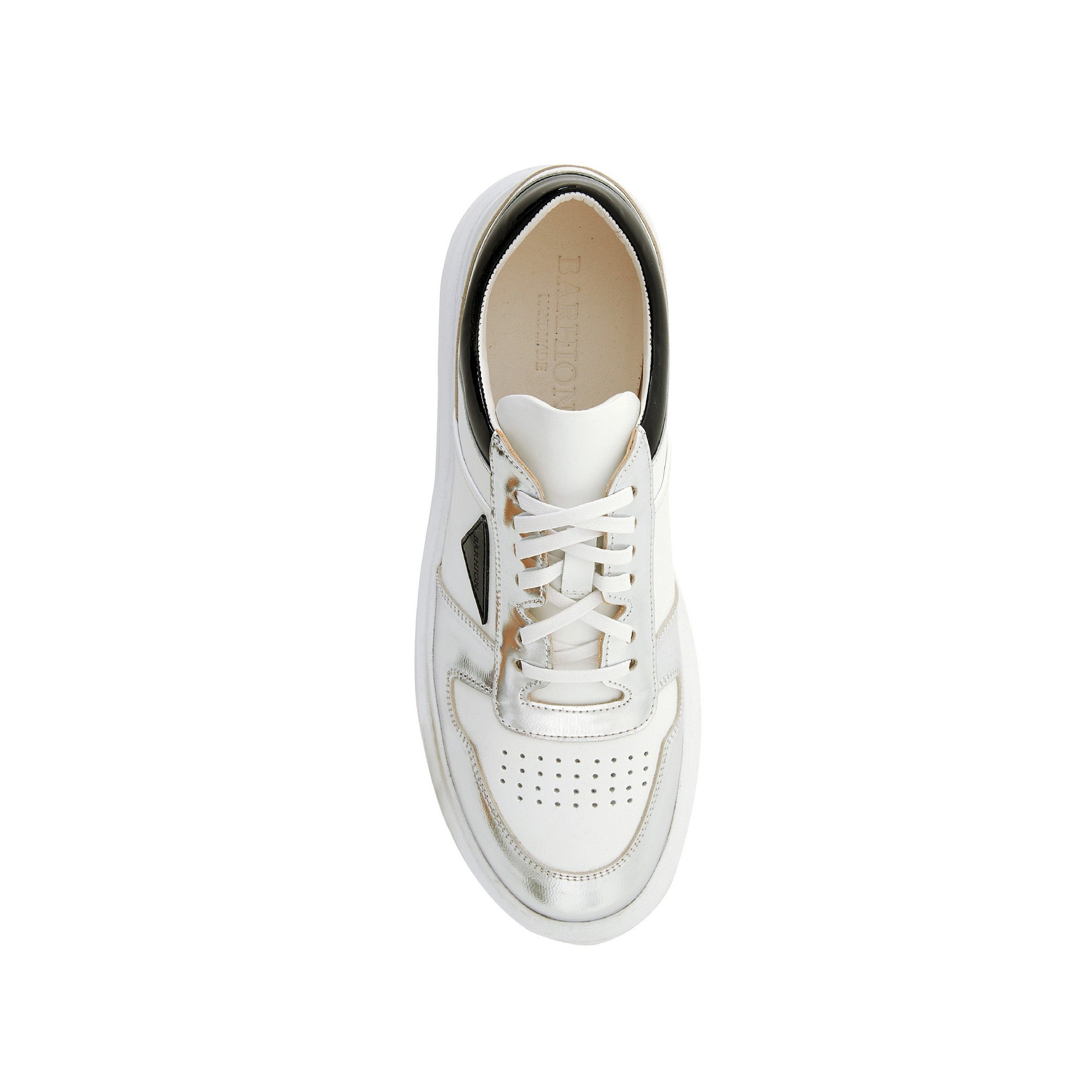 Men's Calf Leather Handmade Sneakers M8004 5