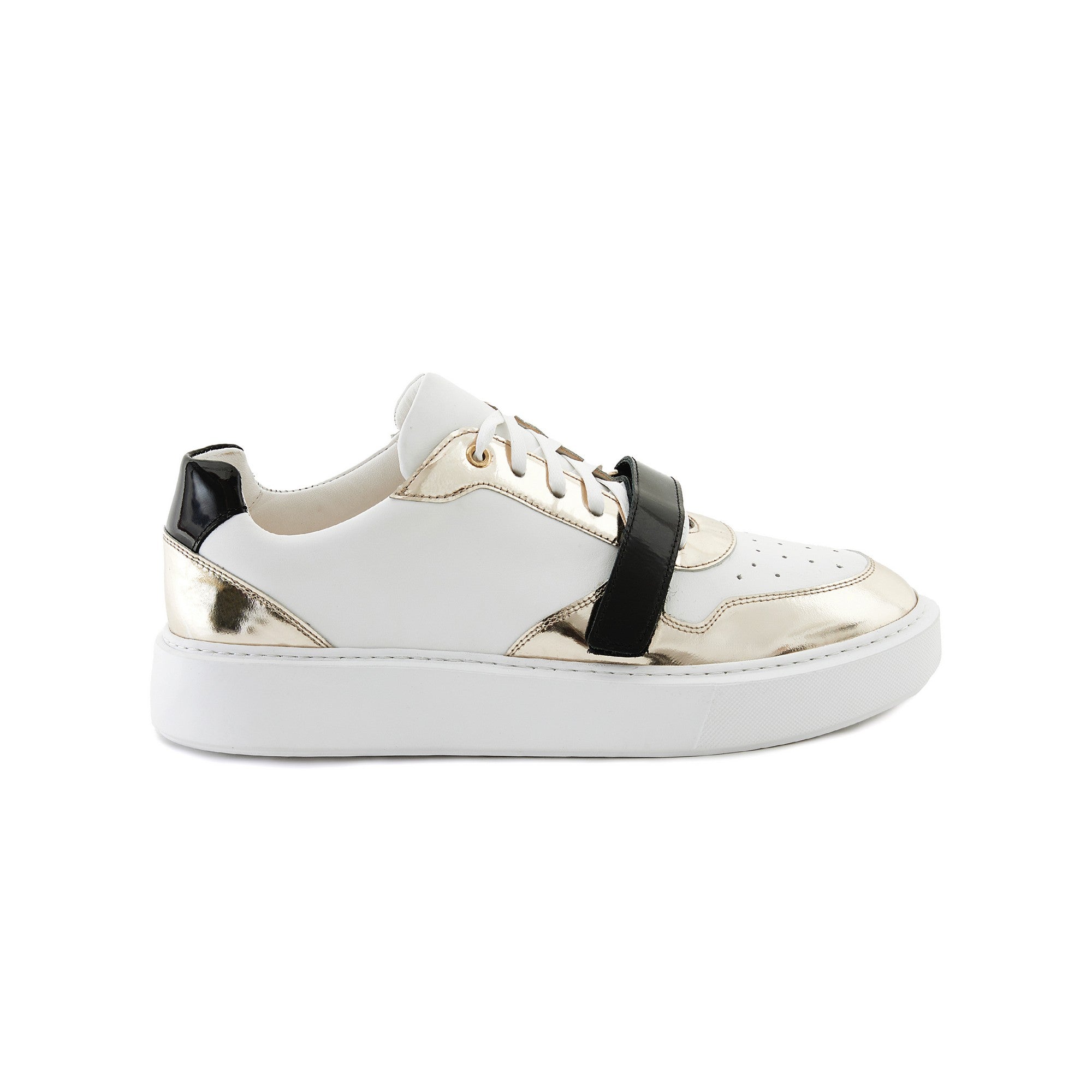 Men's Calf Leather Handmade Sneakers M8005 1