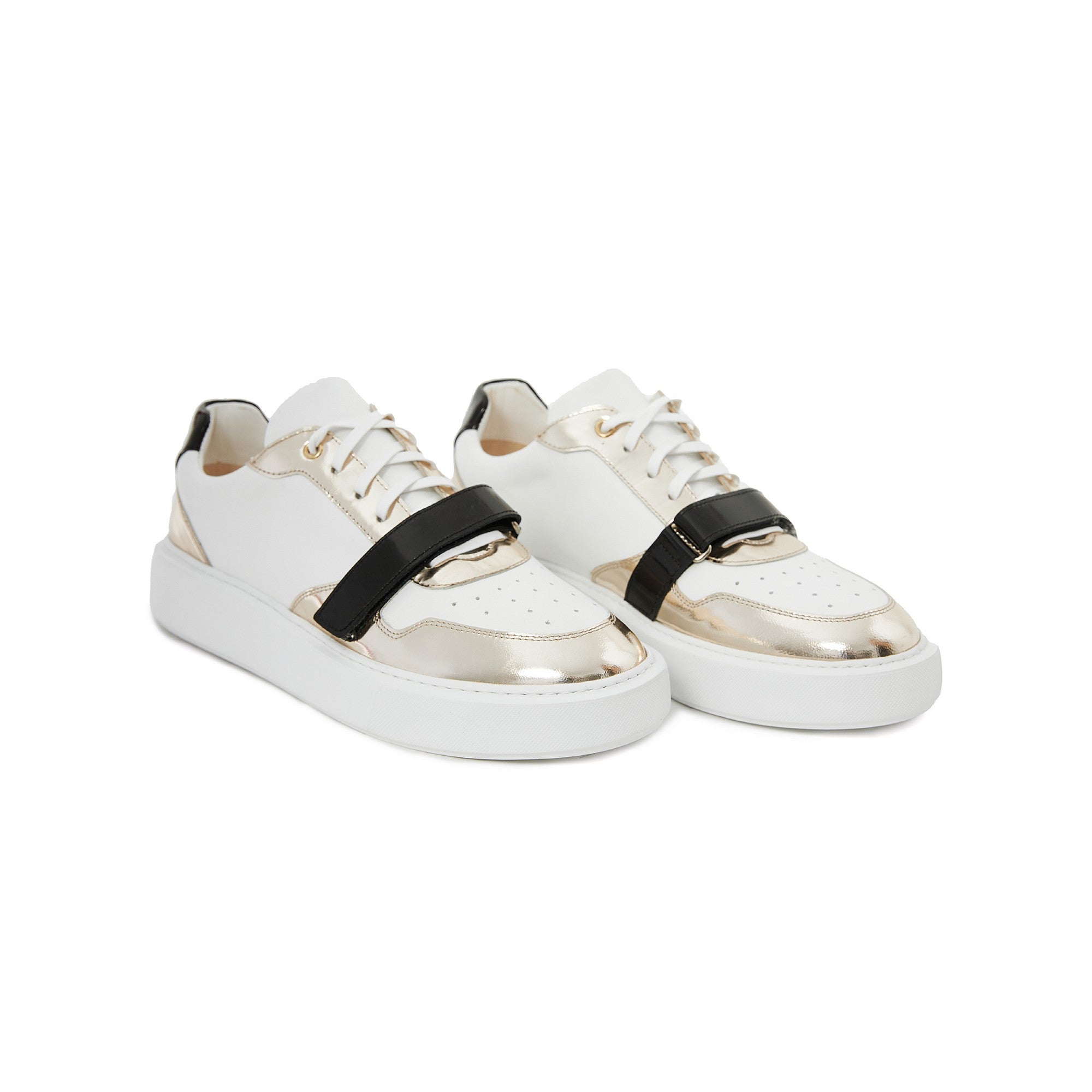 Men's Calf Leather Handmade Sneakers M8005 2