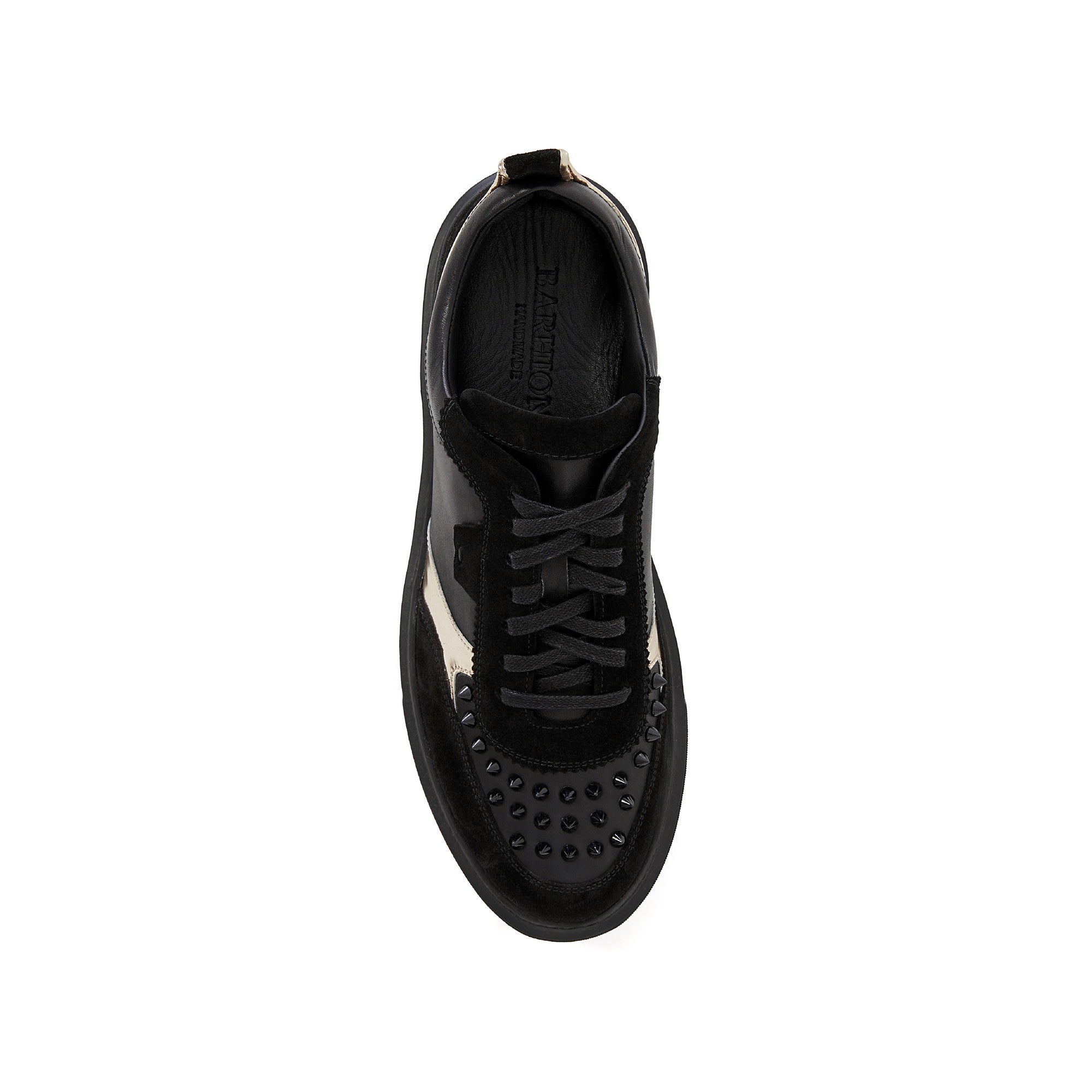 Men's Suede Calf Leather Handmade Sneakers M8002 5