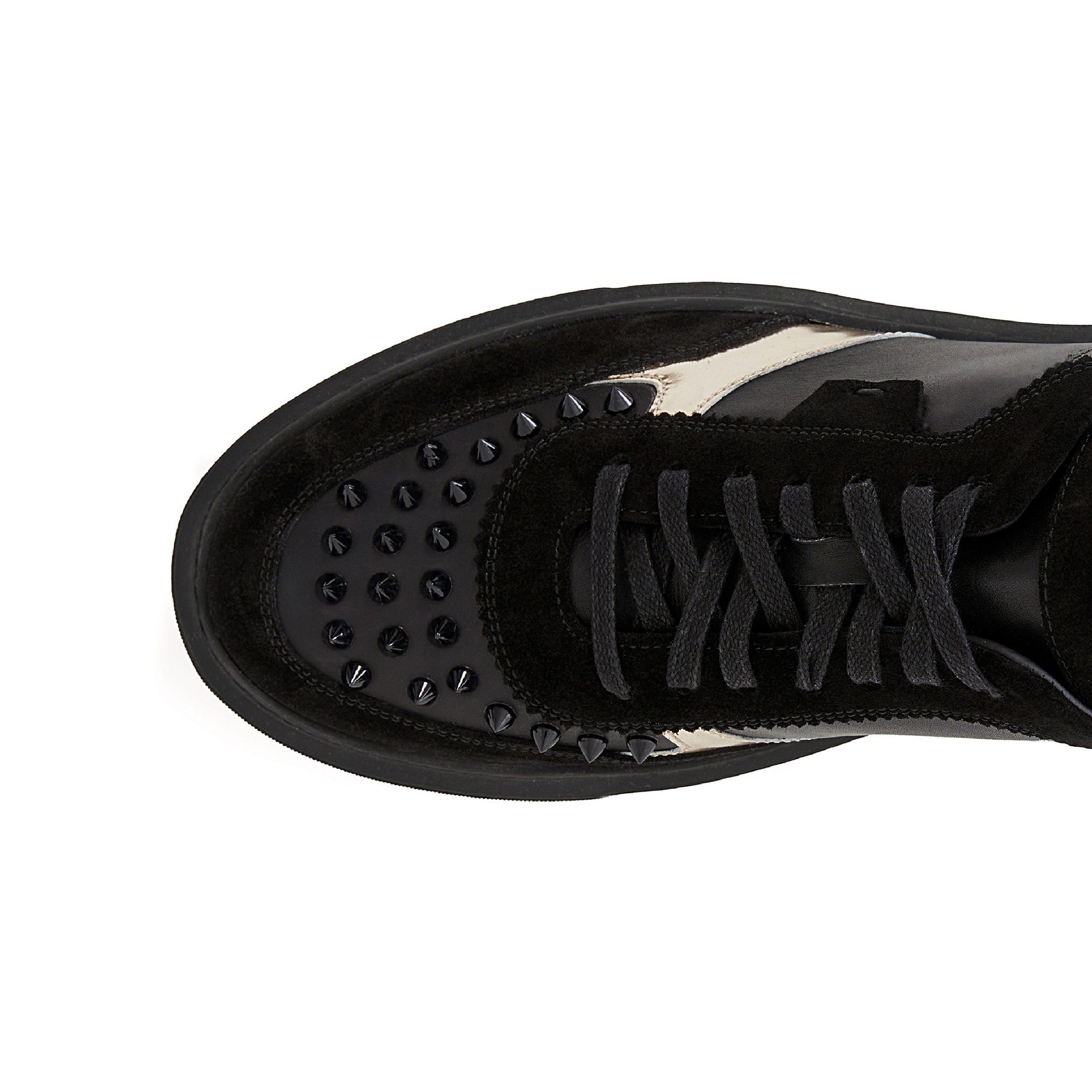 Men's Suede Calf Leather Handmade Sneakers M8002 6