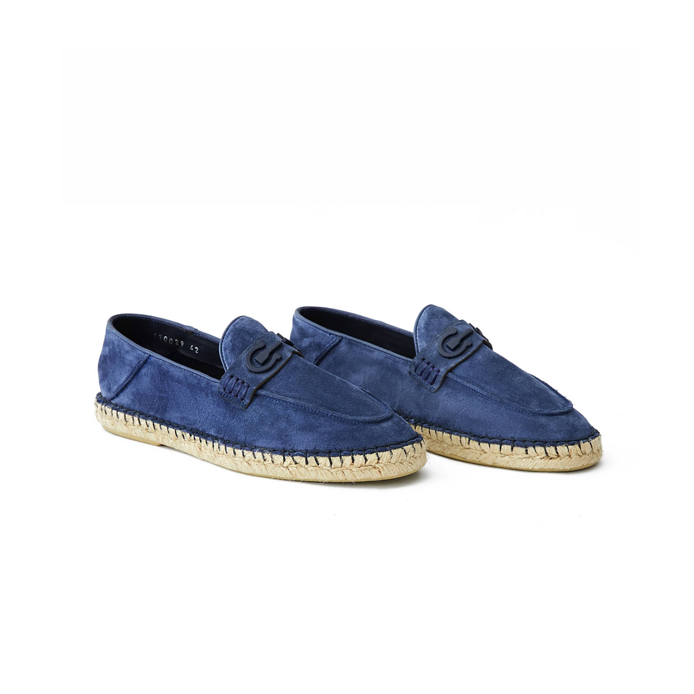 Men's Suede Calf Leather Handmade Espadrilles M9008 2