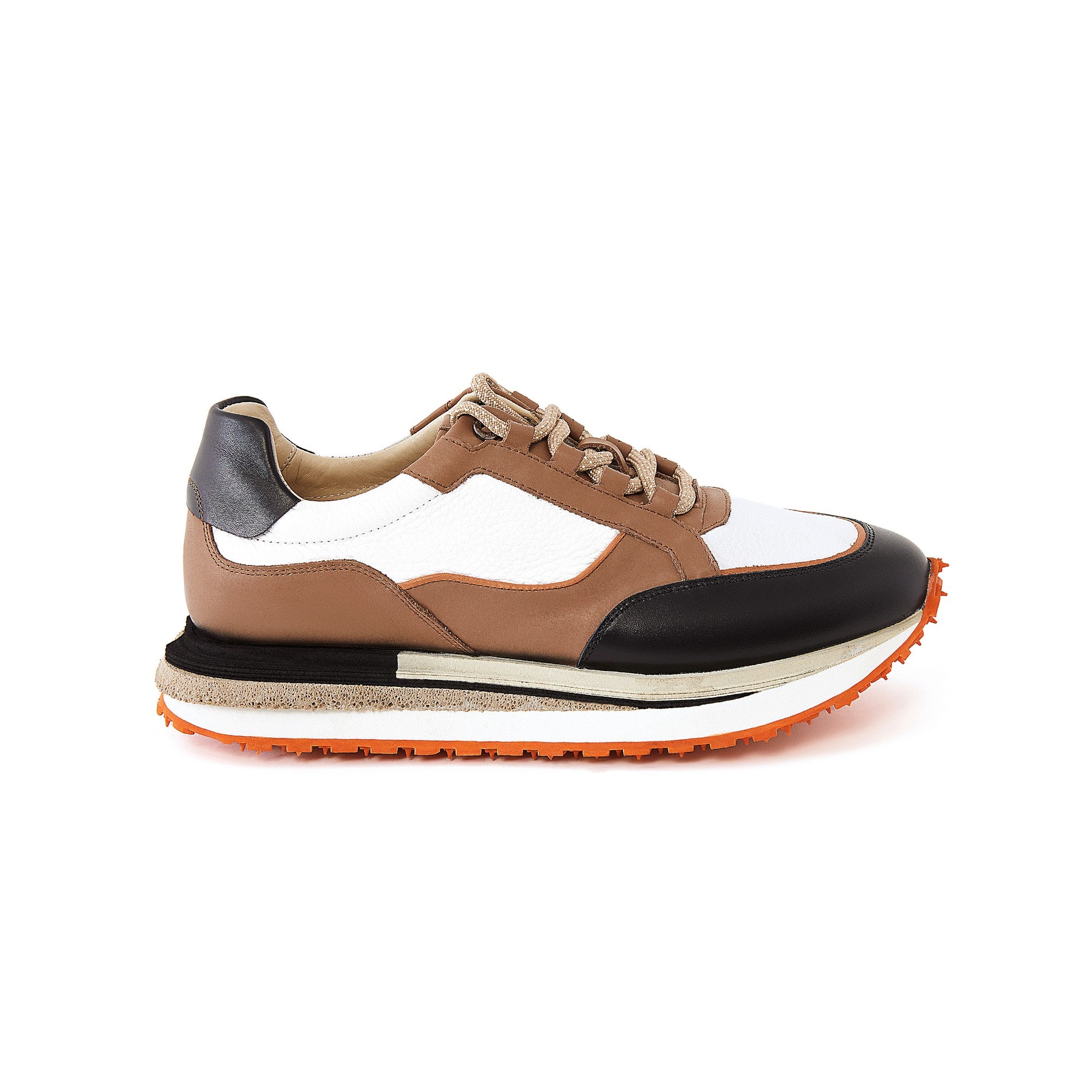 Men's Floater Leather Handmade Sneakers M8026 1