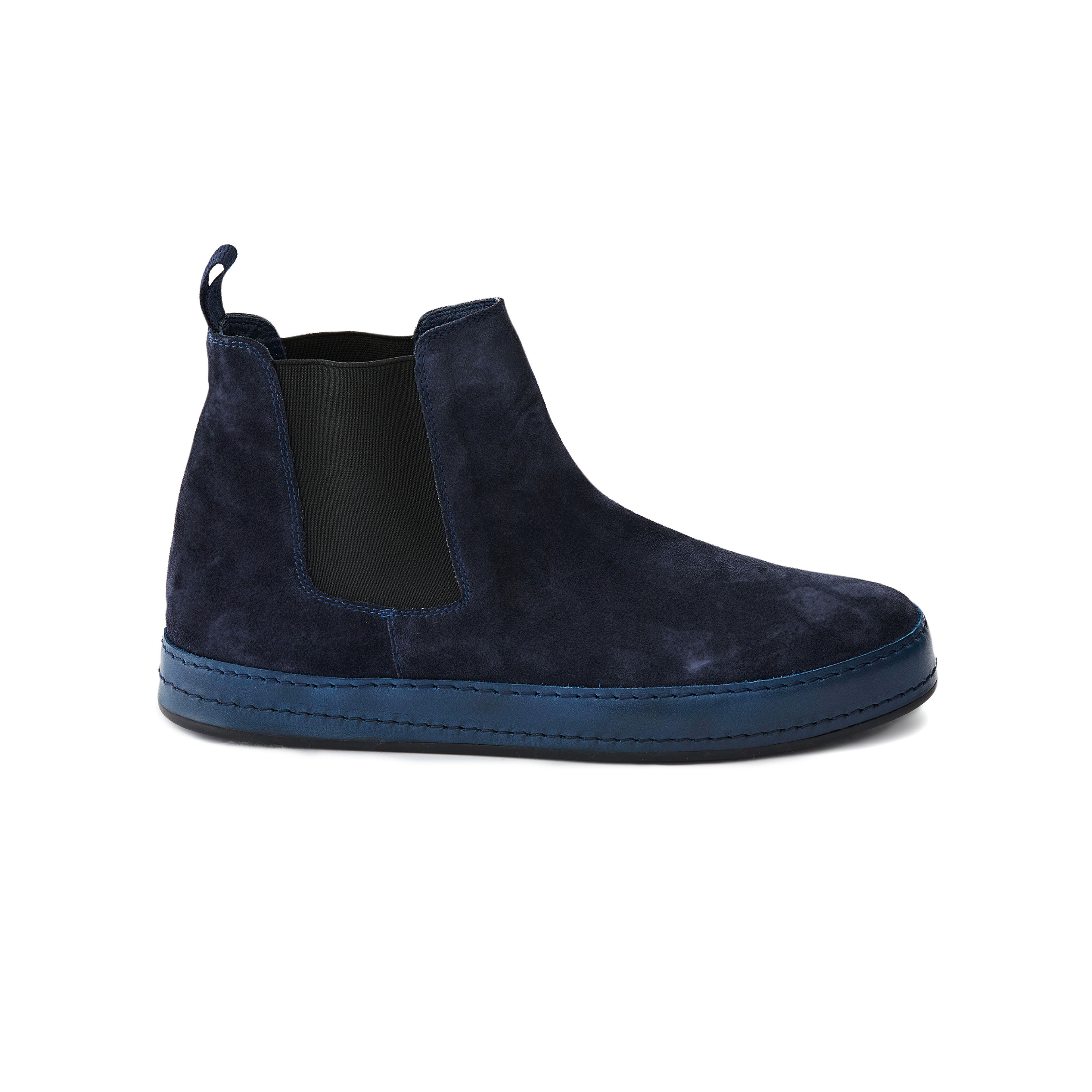Men's Suede Calf Leather Handmade Chelsea Boots M10005 6