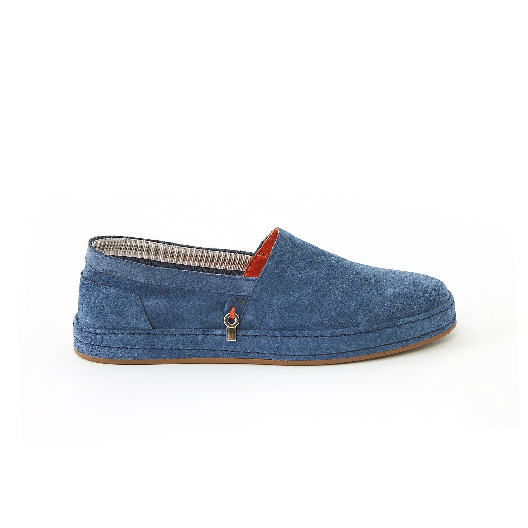 Men's Suede Calf Leather Handmade Espadrilles M9006 1