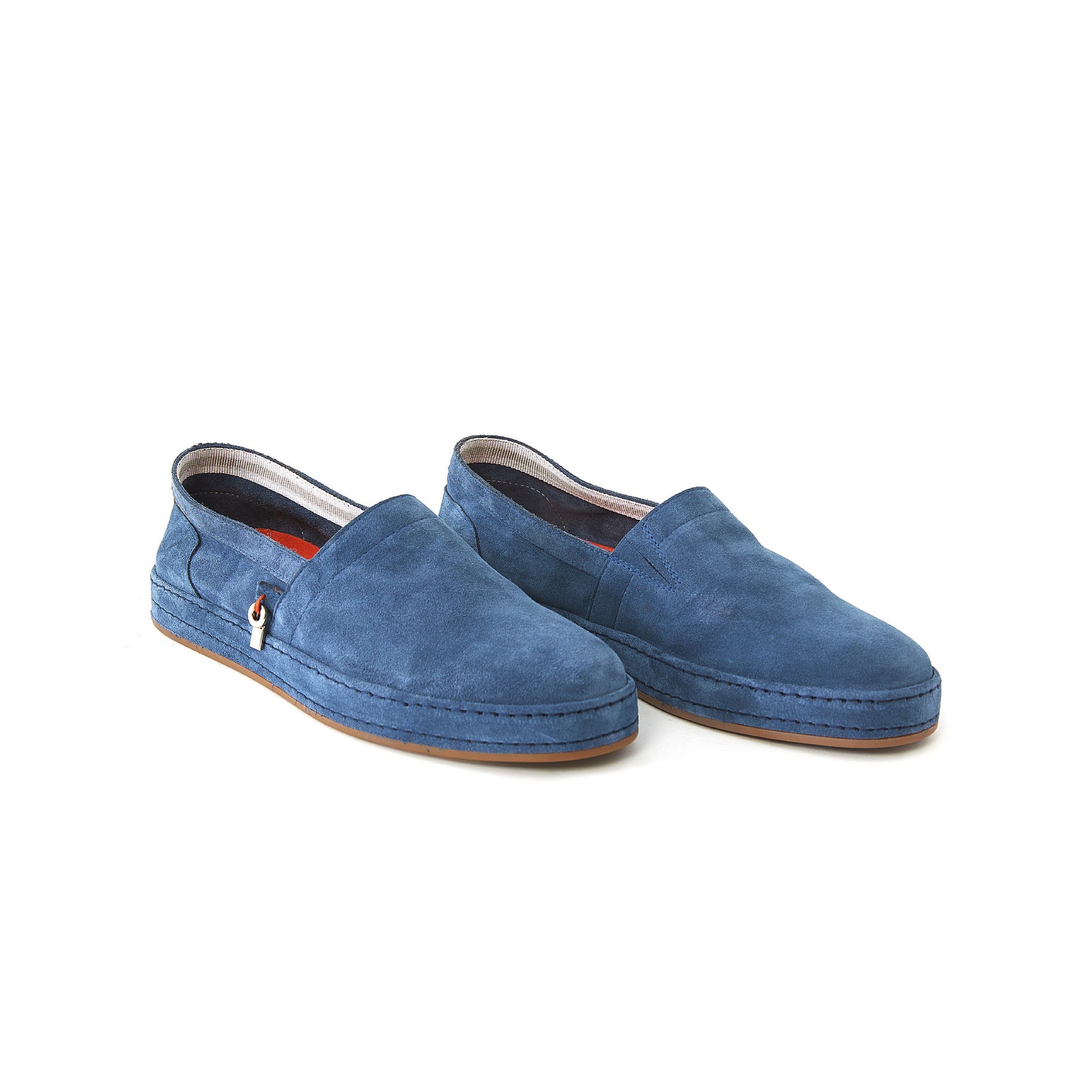 Men's Suede Calf Leather Handmade Espadrilles M9006 2