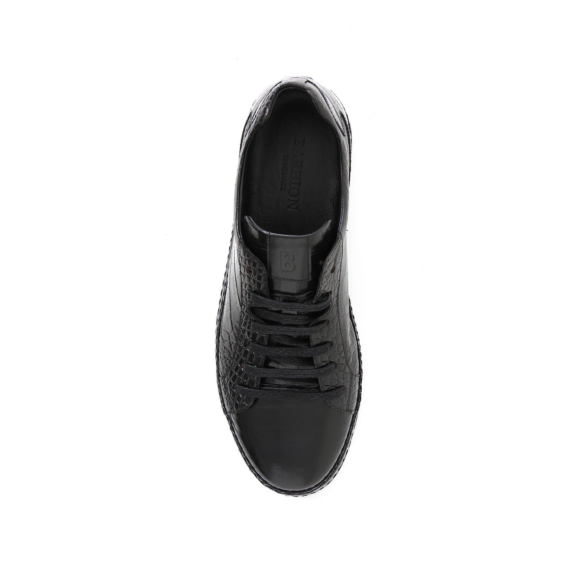 Men's Printed Crocodile Calf Leather Handmade Sport Shoes M8030 5