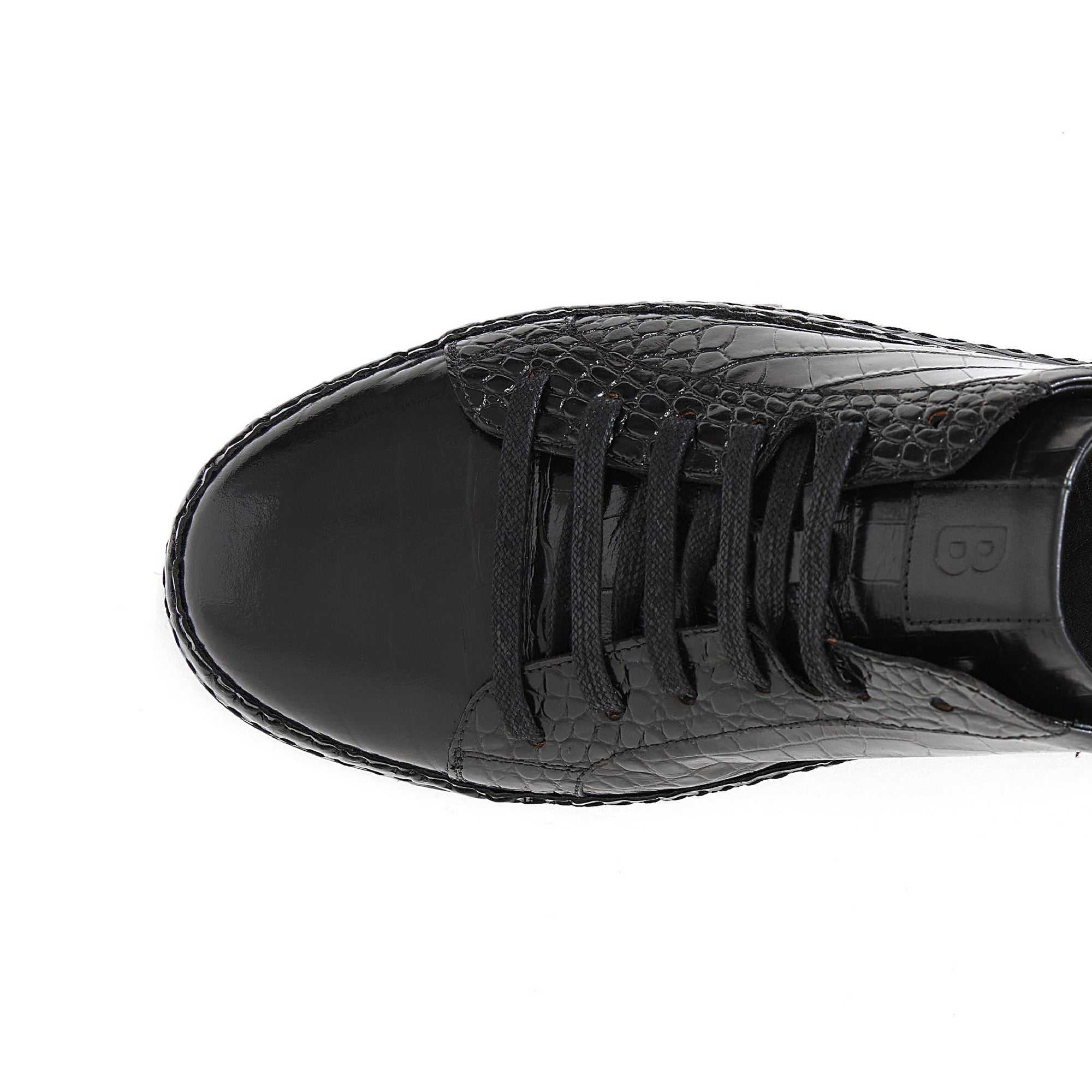 Men's Printed Crocodile Calf Leather Handmade Sport Shoes M8030 6