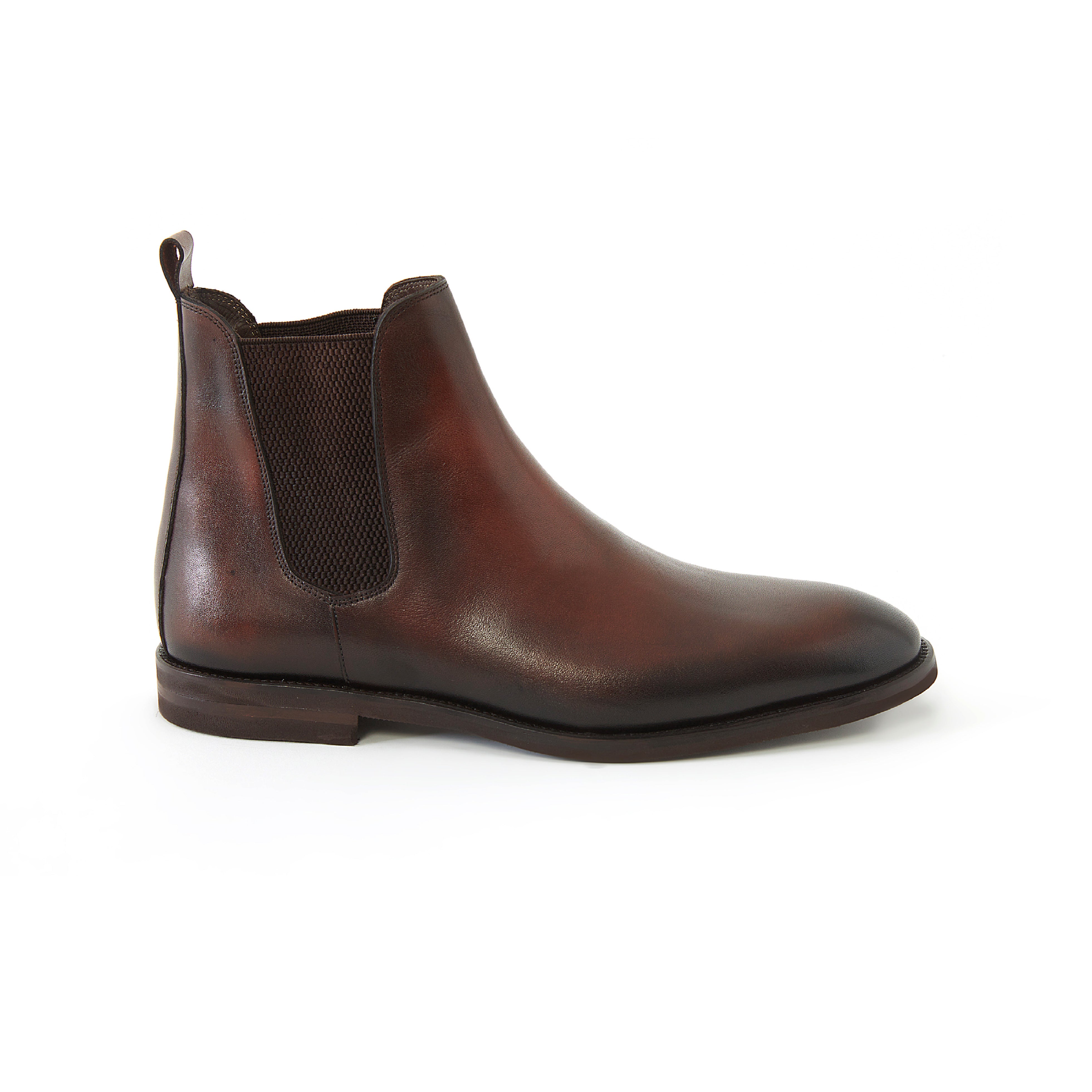 Men's Calf Leather Handmade Chelsea Boots M10003 5