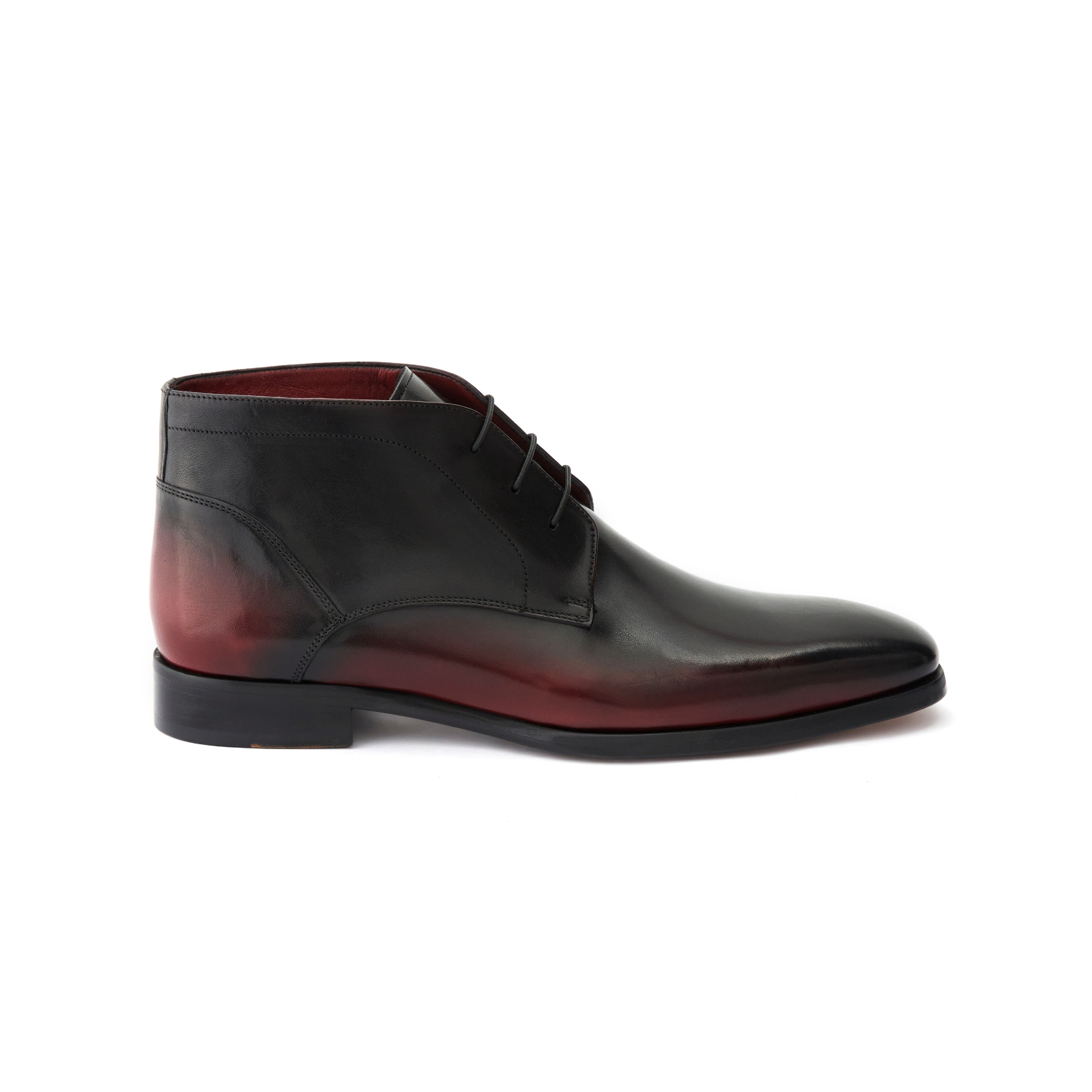 Men's Calf Leather Handmade Derby Boots M10001 6