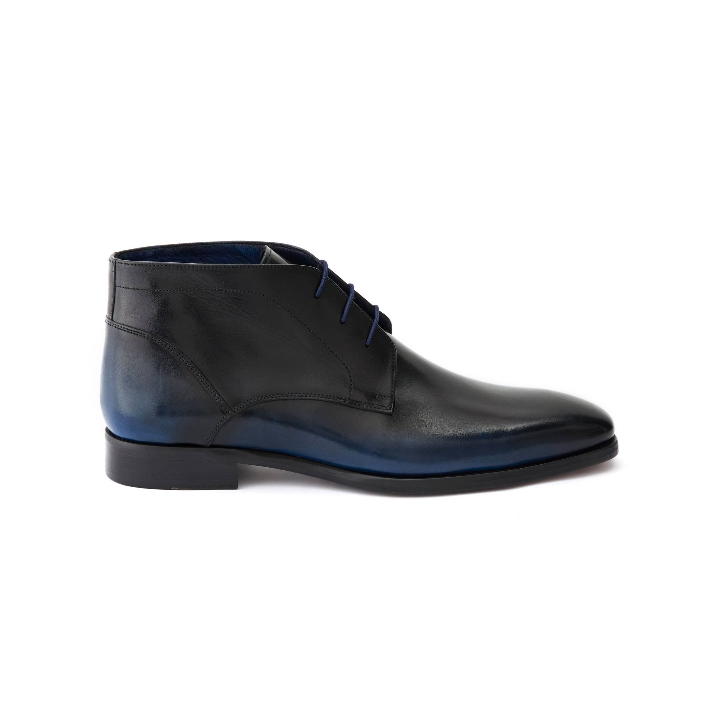 Men's Calf Leather Handmade Derby Boots M10001 1