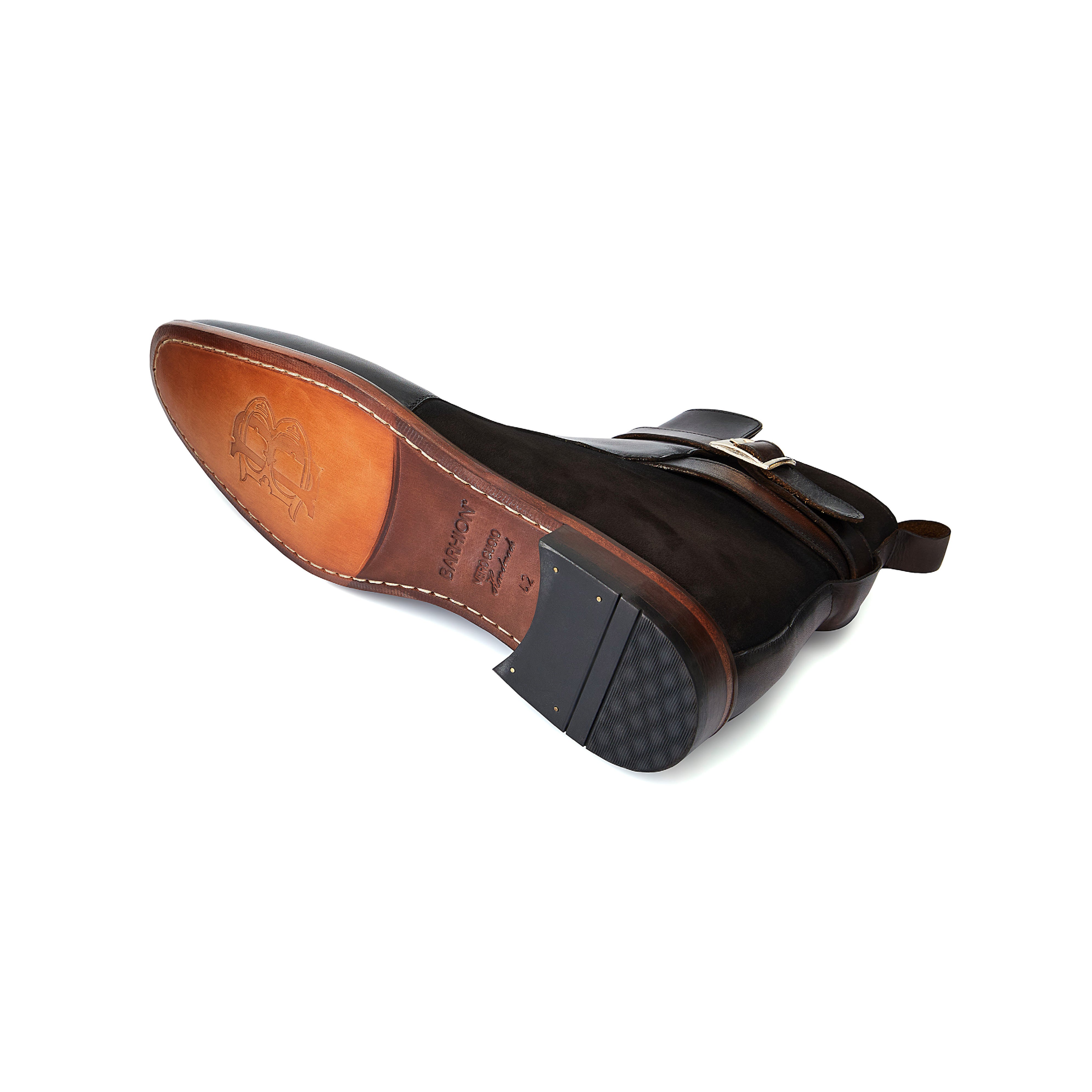 Men's Calf Leather Handmade Chelsea Boots M10002 4