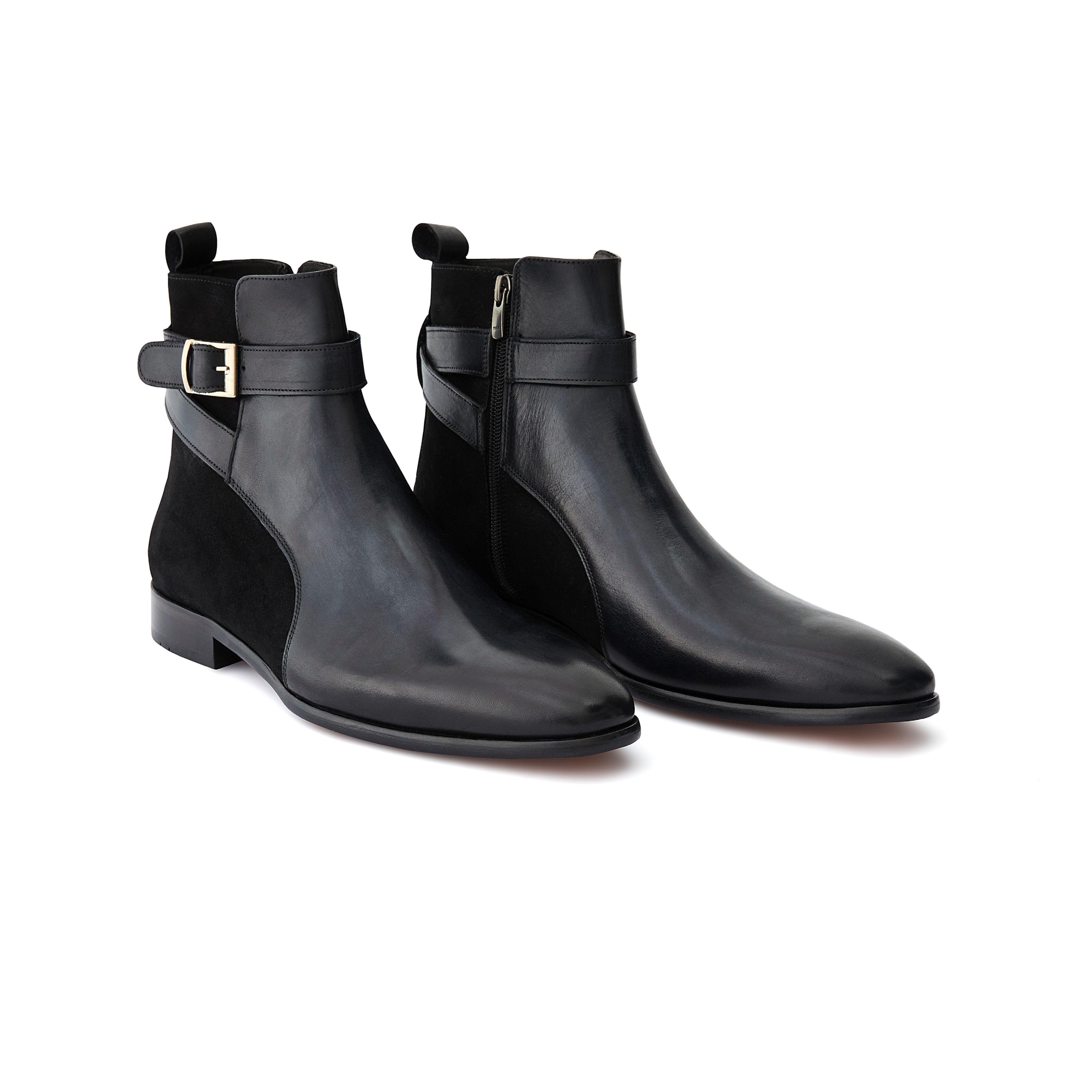 Men's Calf Leather Handmade Chelsea Boots M10002 6