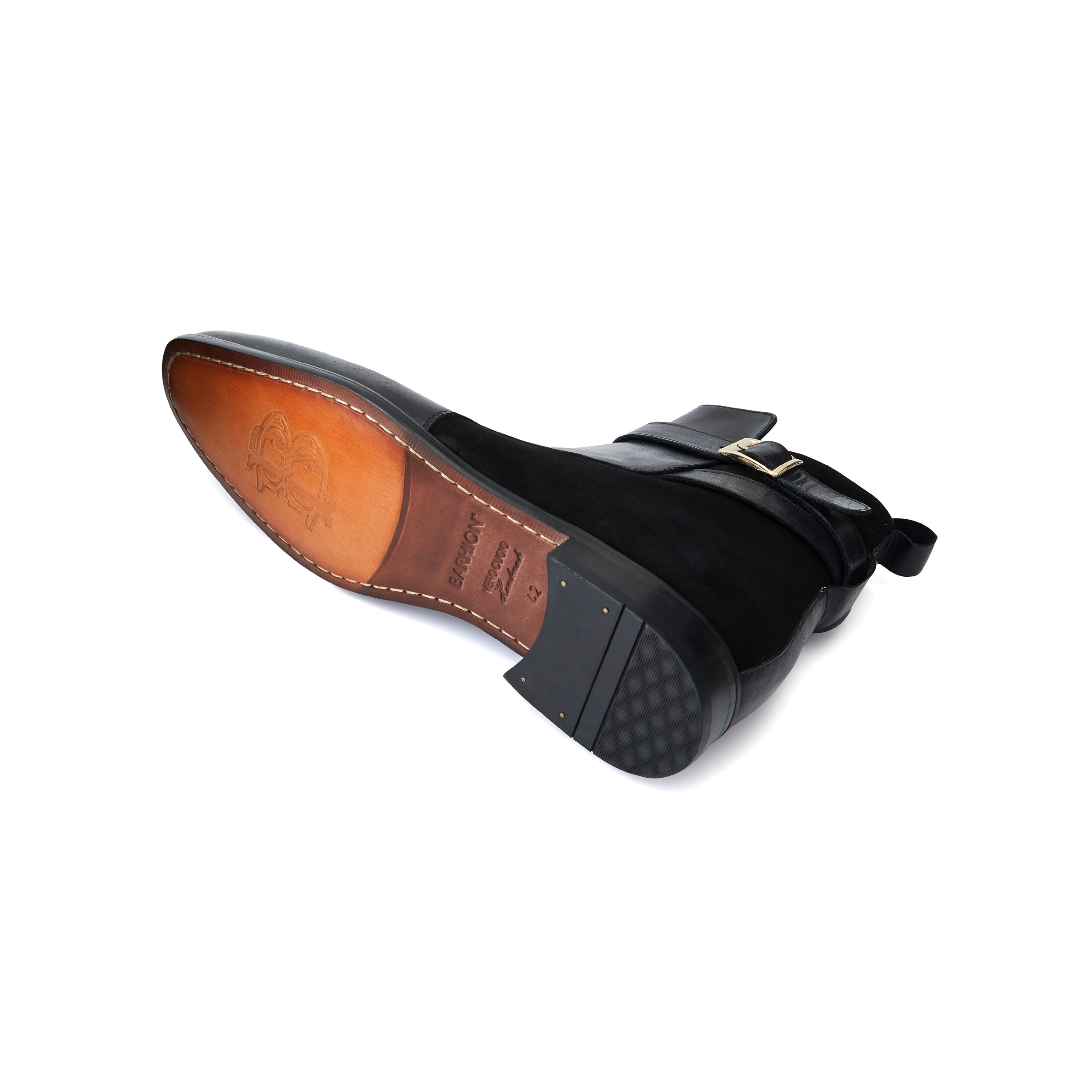 Men's Calf Leather Handmade Chelsea Boots M10002 8