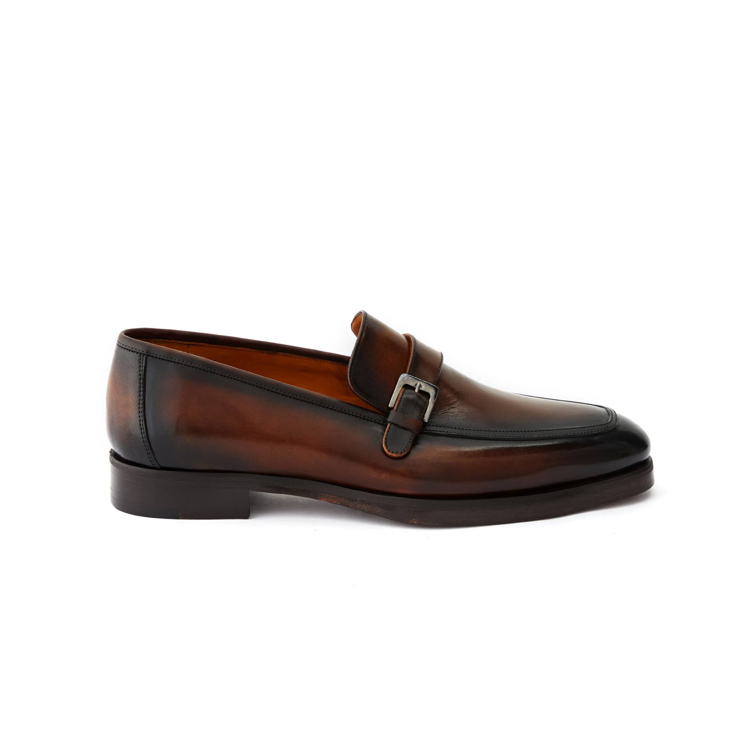 Men's Calf Leather Handmade Moccasin M7029 1