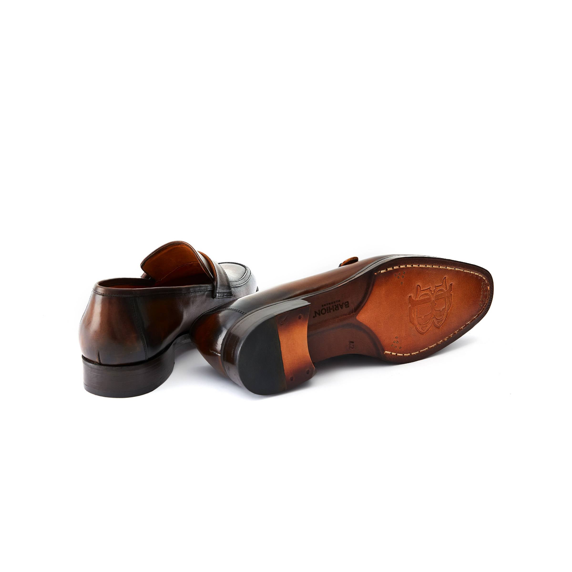 Men's Calf Leather Handmade Moccasin M7029 4