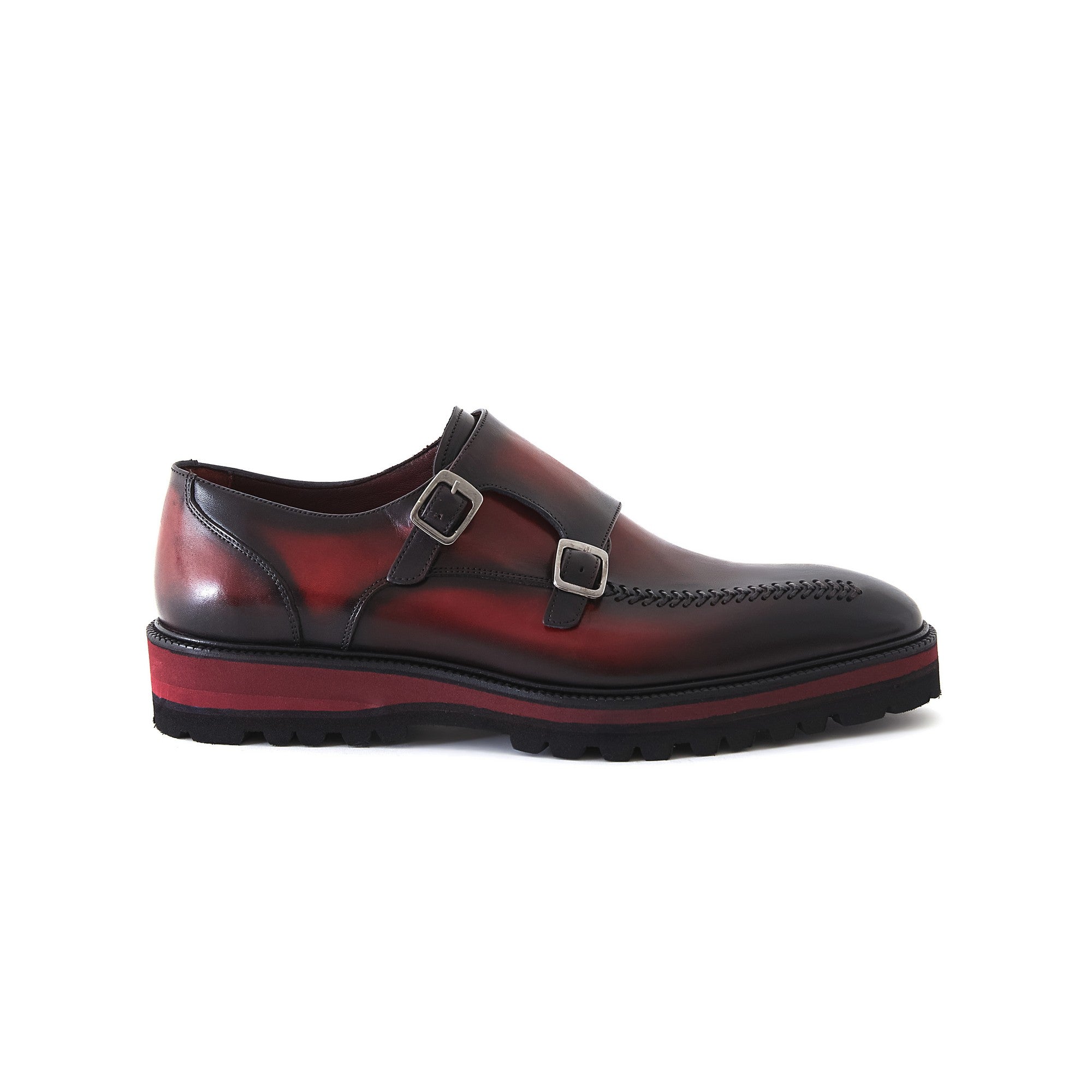 Men's Calf Leather Handmade Monk M8023 1