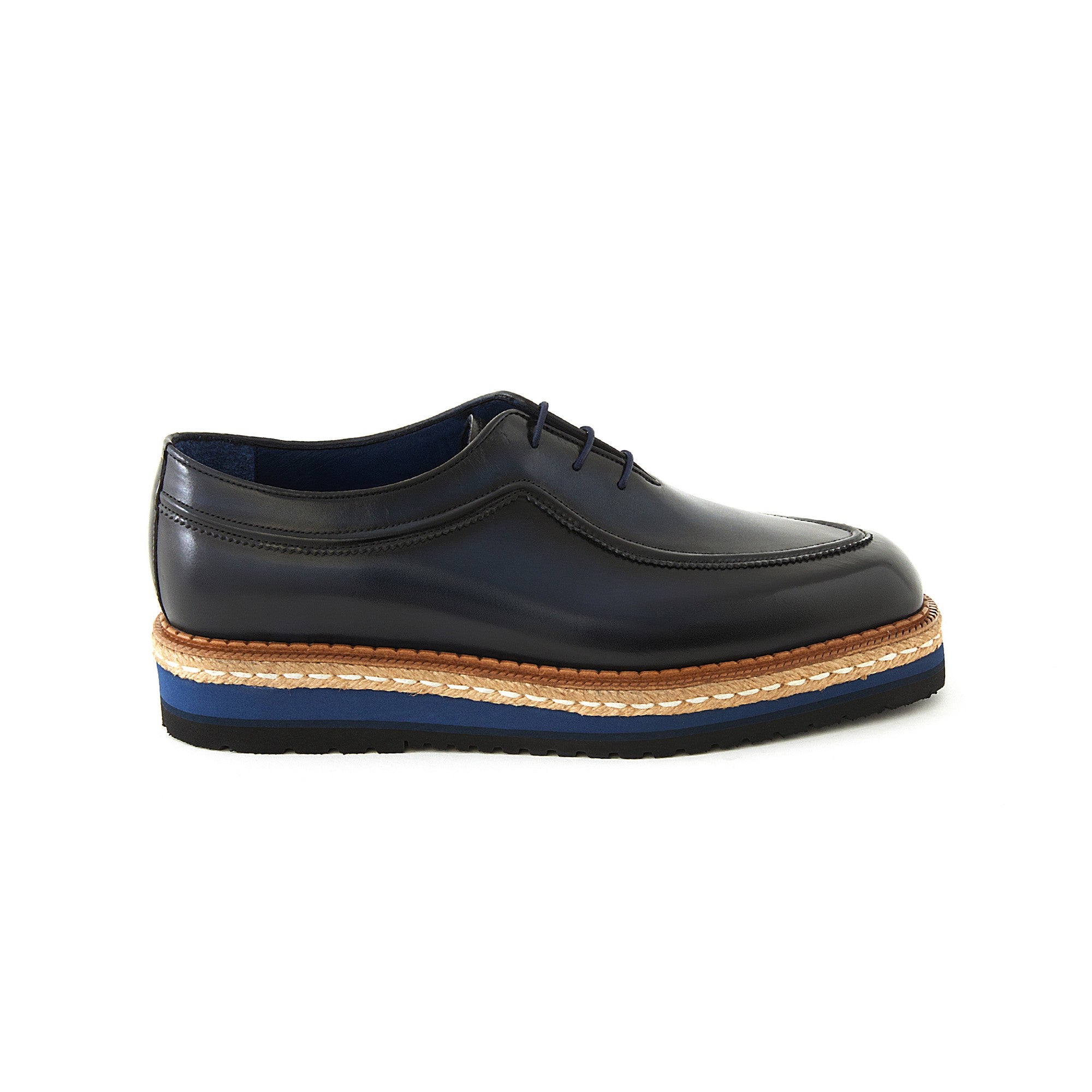 Men's Calf Leather Lace Up Handmade Oxford M7028 1