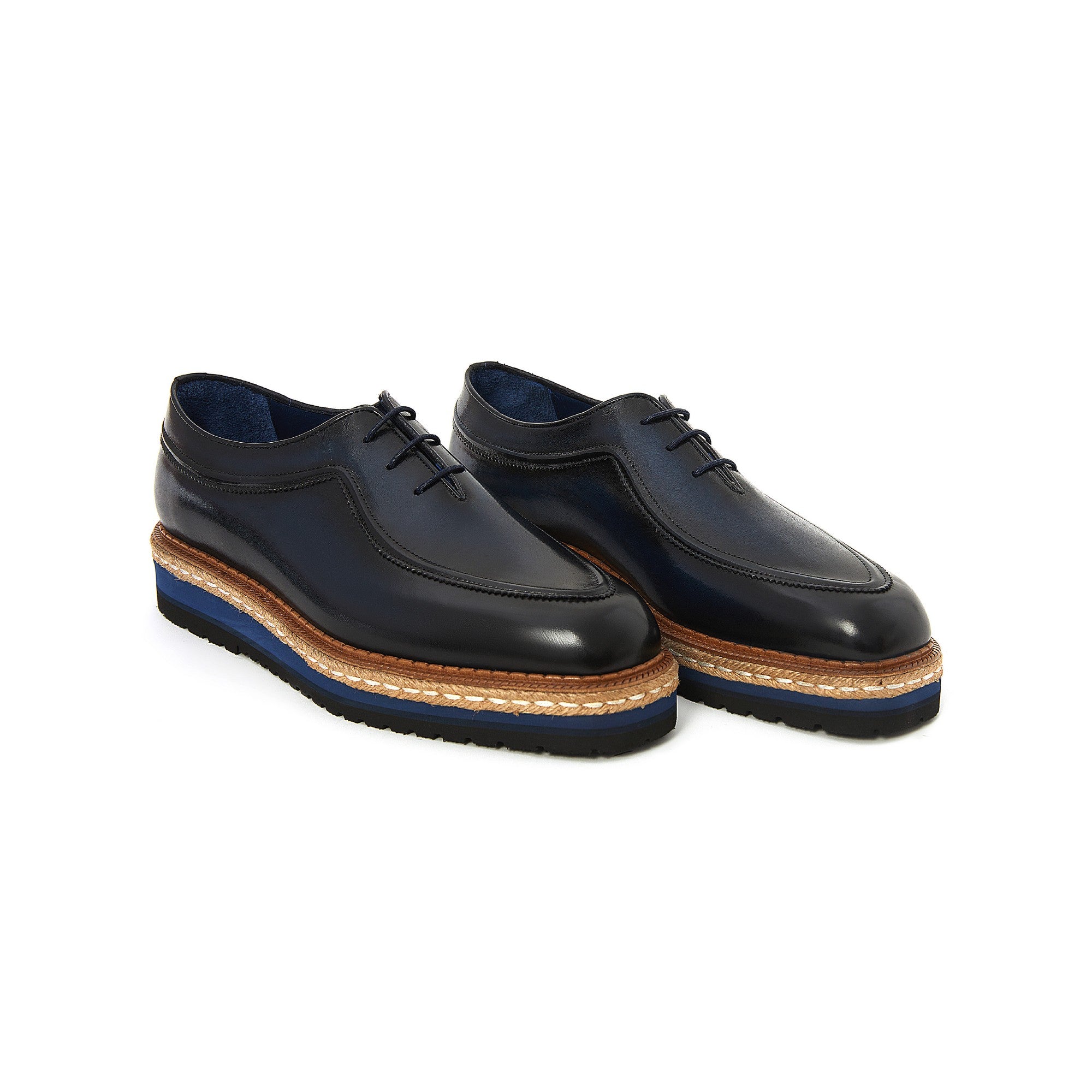 Men's Calf Leather Lace Up Handmade Oxford M7028 2