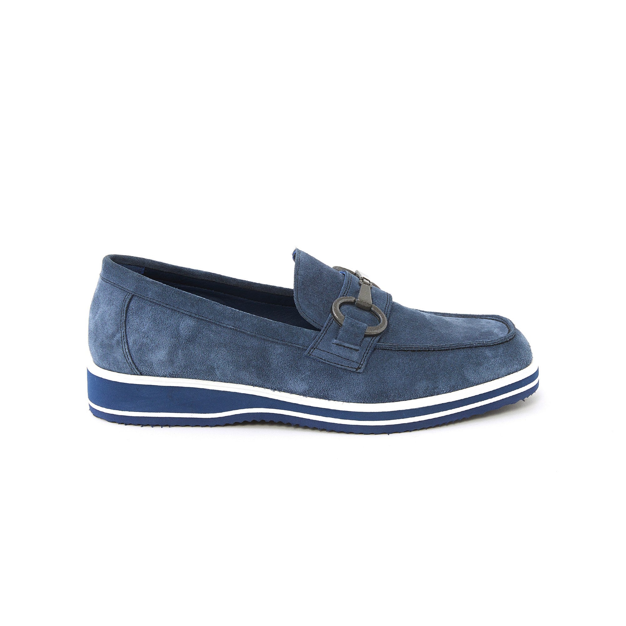 Men's Suede Calf Leather Handmade Loafer M9005 1