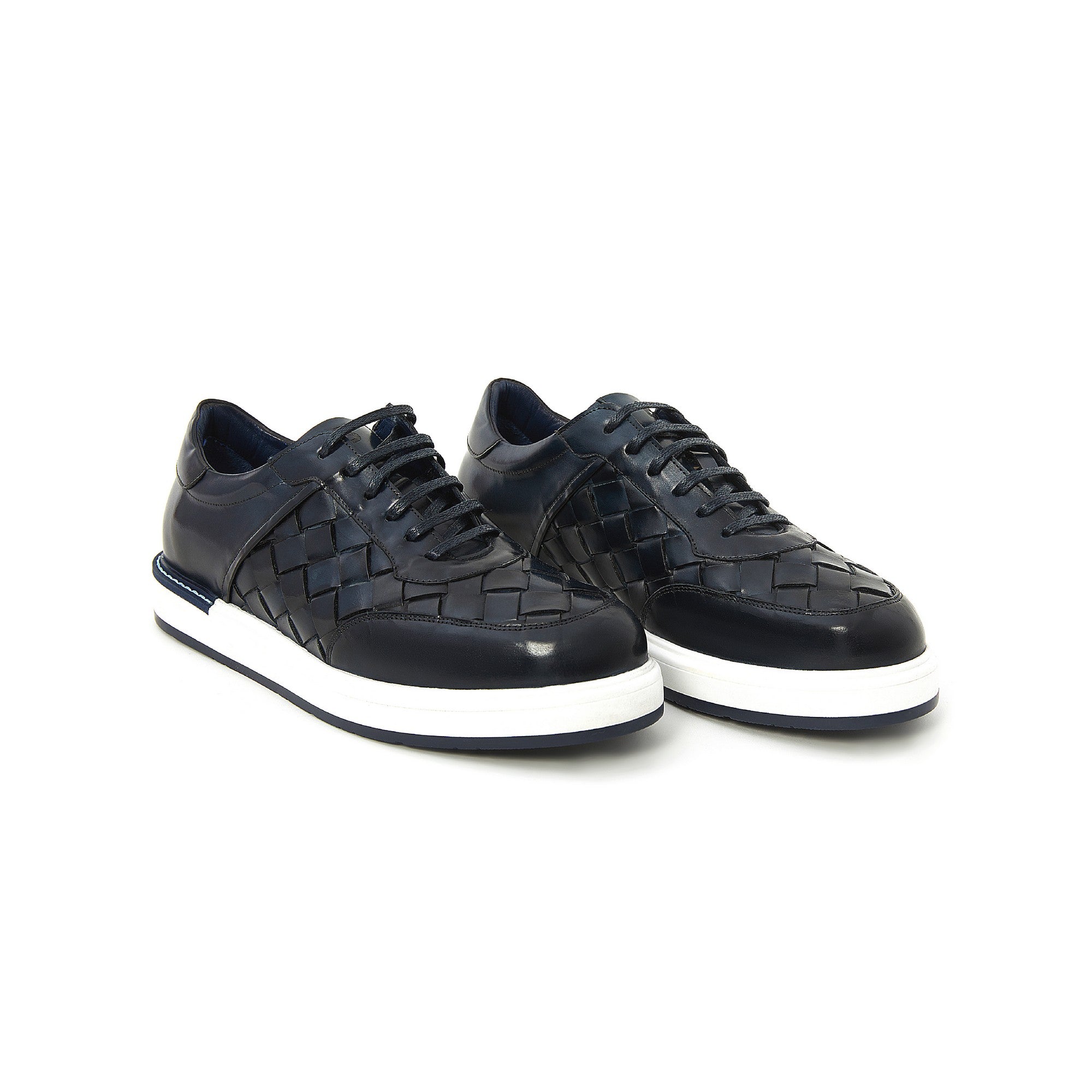 Men's Calf Leather Handcrafted Sneakers M8018 2