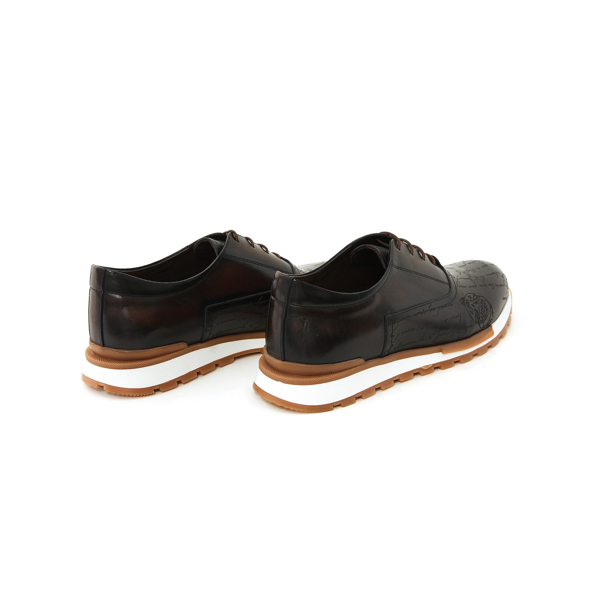 Men's Calf Leather Handmade Sneakers M8010 3