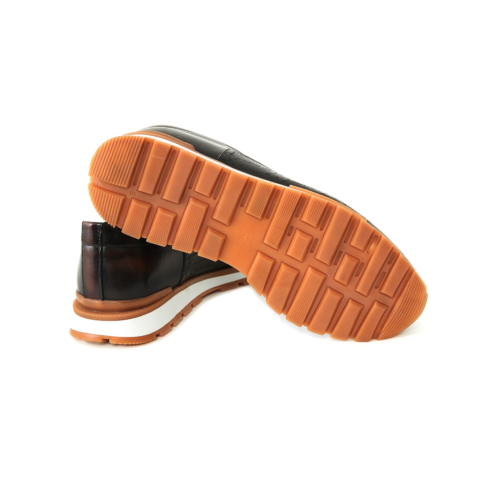 Men's Calf Leather Handmade Sneakers M8010 4