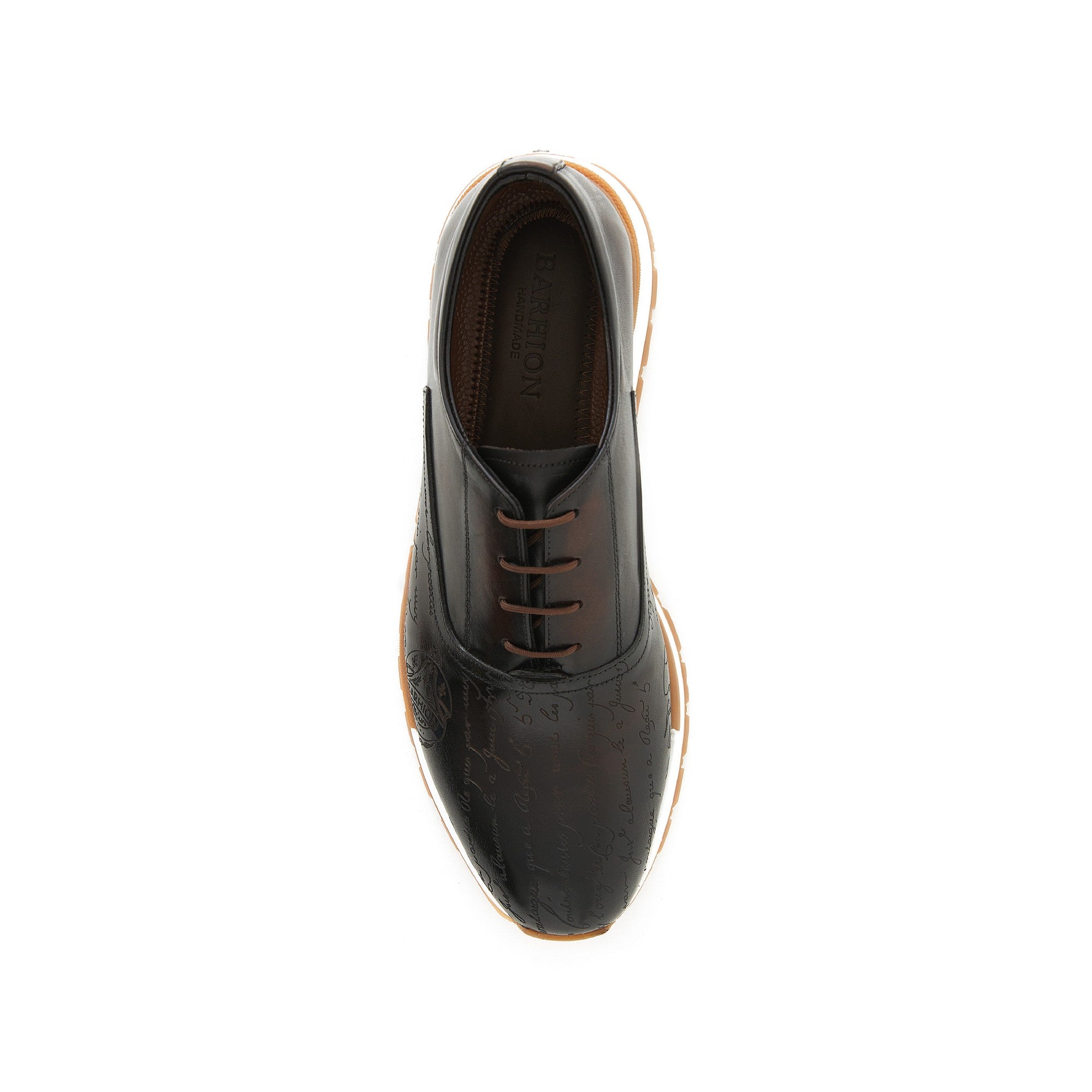 Men's Calf Leather Handmade Sneakers M8010 5