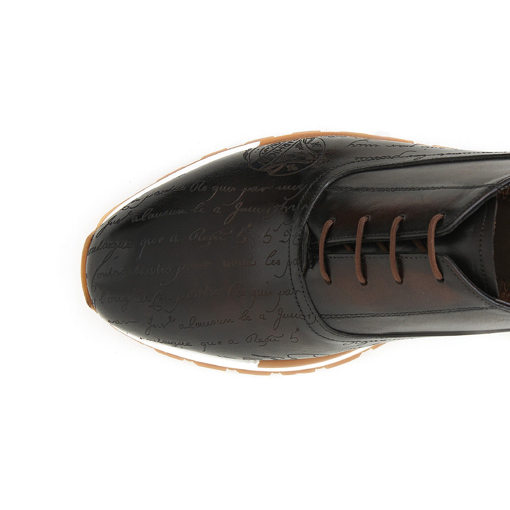 Men's Calf Leather Handmade Sneakers M8010 6