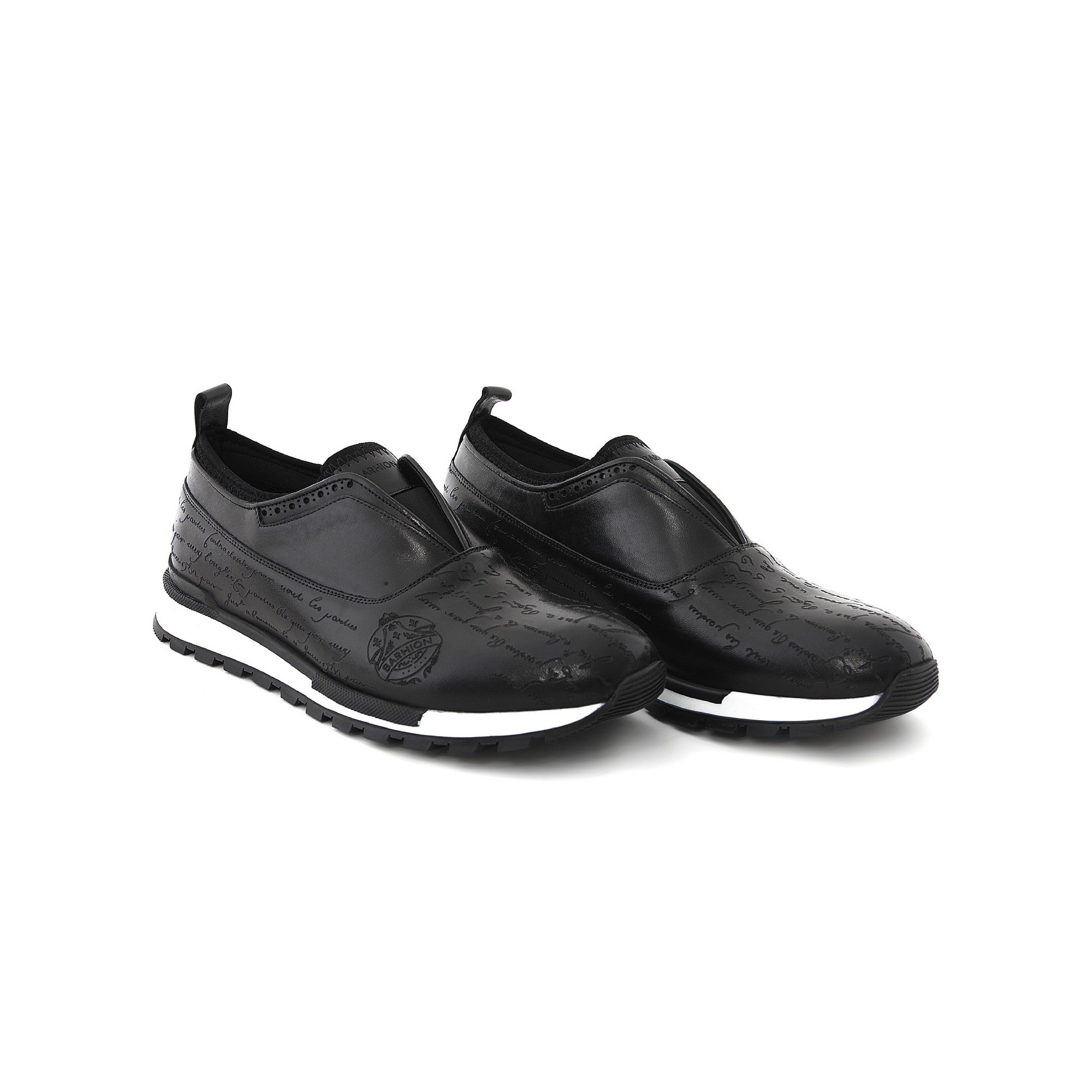 Men's Calf Leather Handmade Sneakers M8011 2