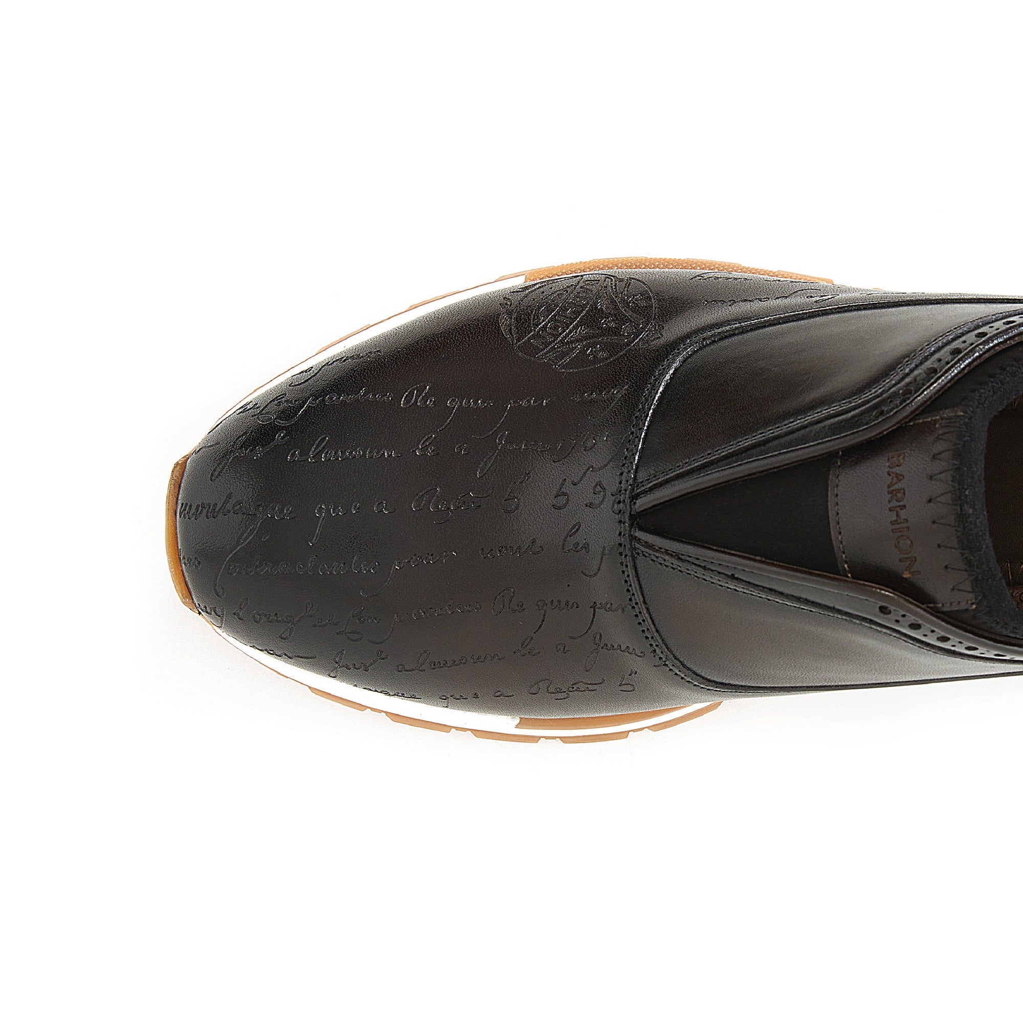 Men's Calf Leather Handmade Sneakers M8011 12