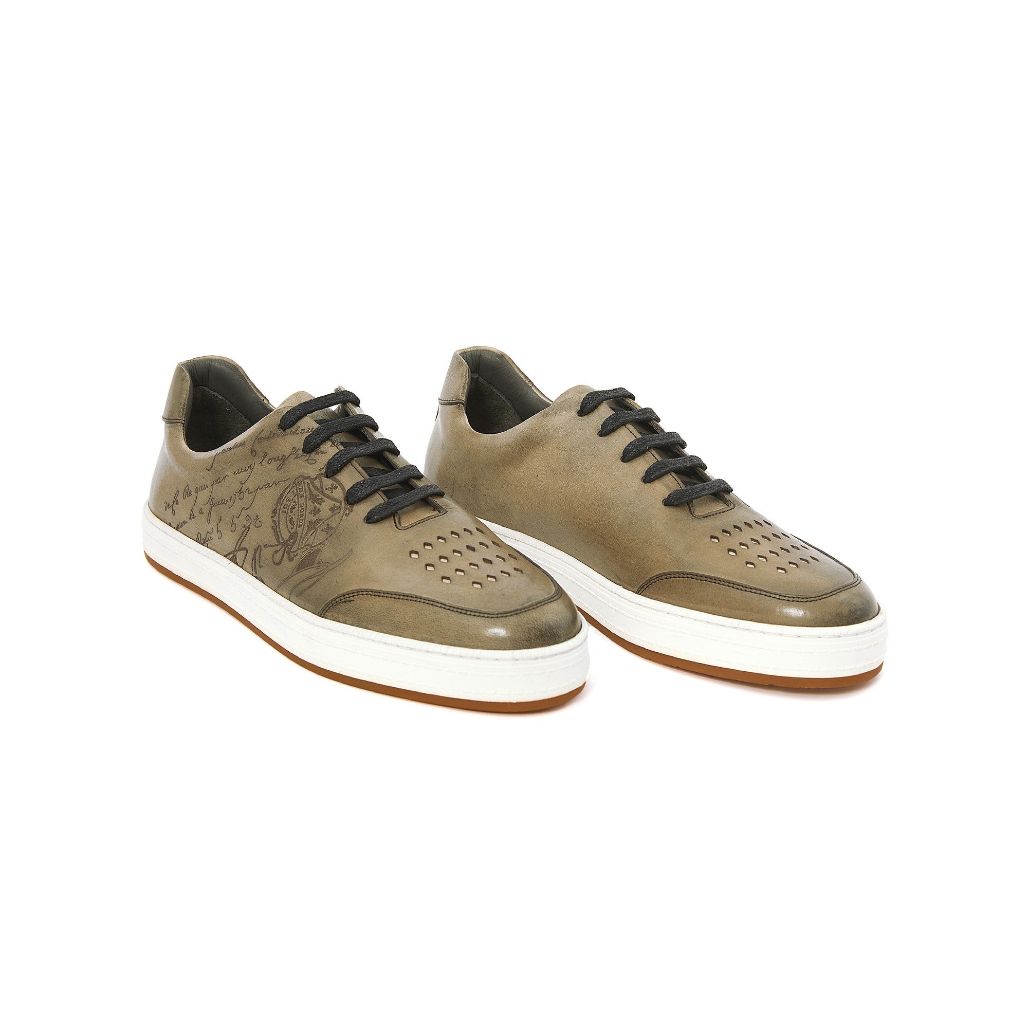 Men's Calf Leather Handmade Sport Shoes M8024 2