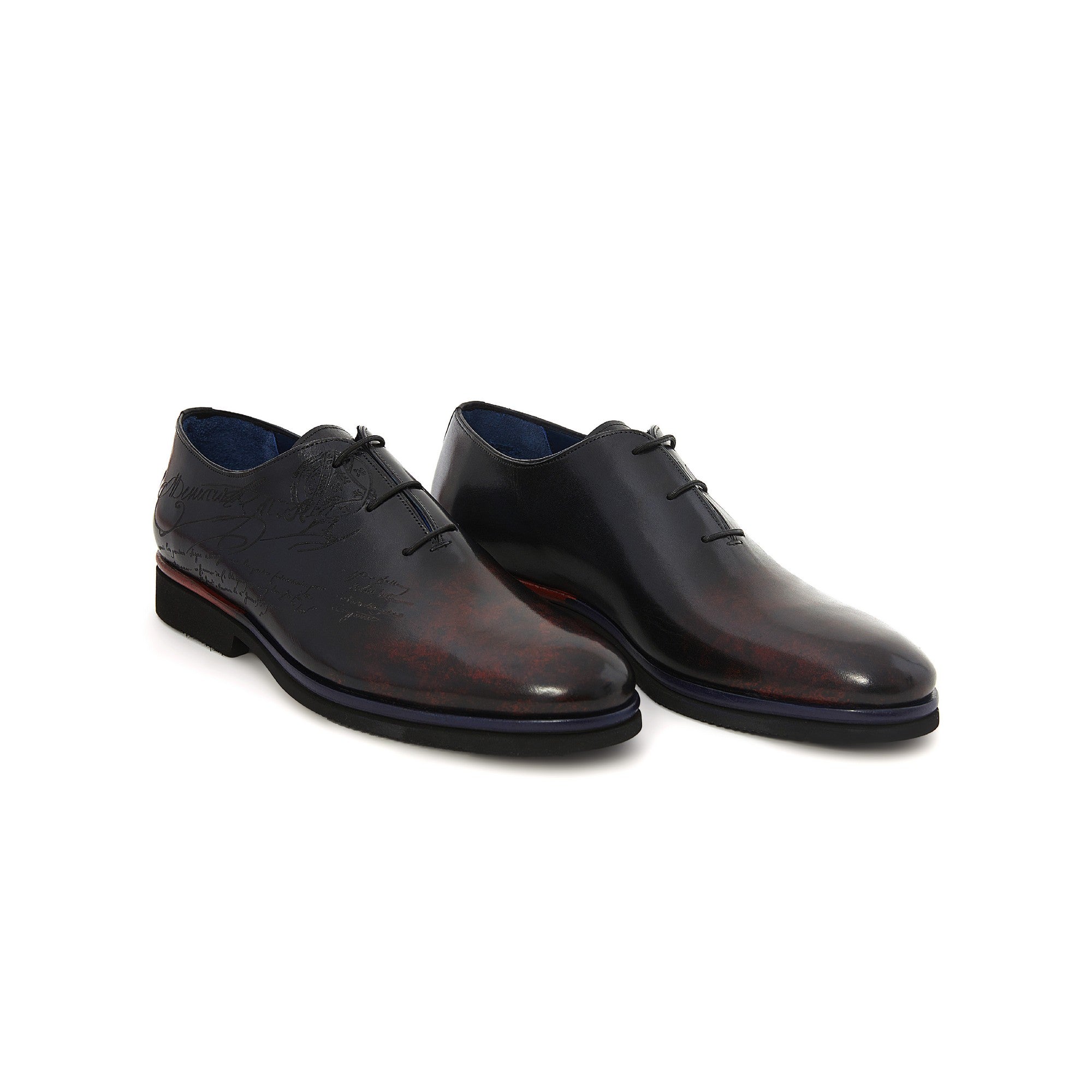 Men's Calf Leather Lace Up Handmade Oxford M7041 2